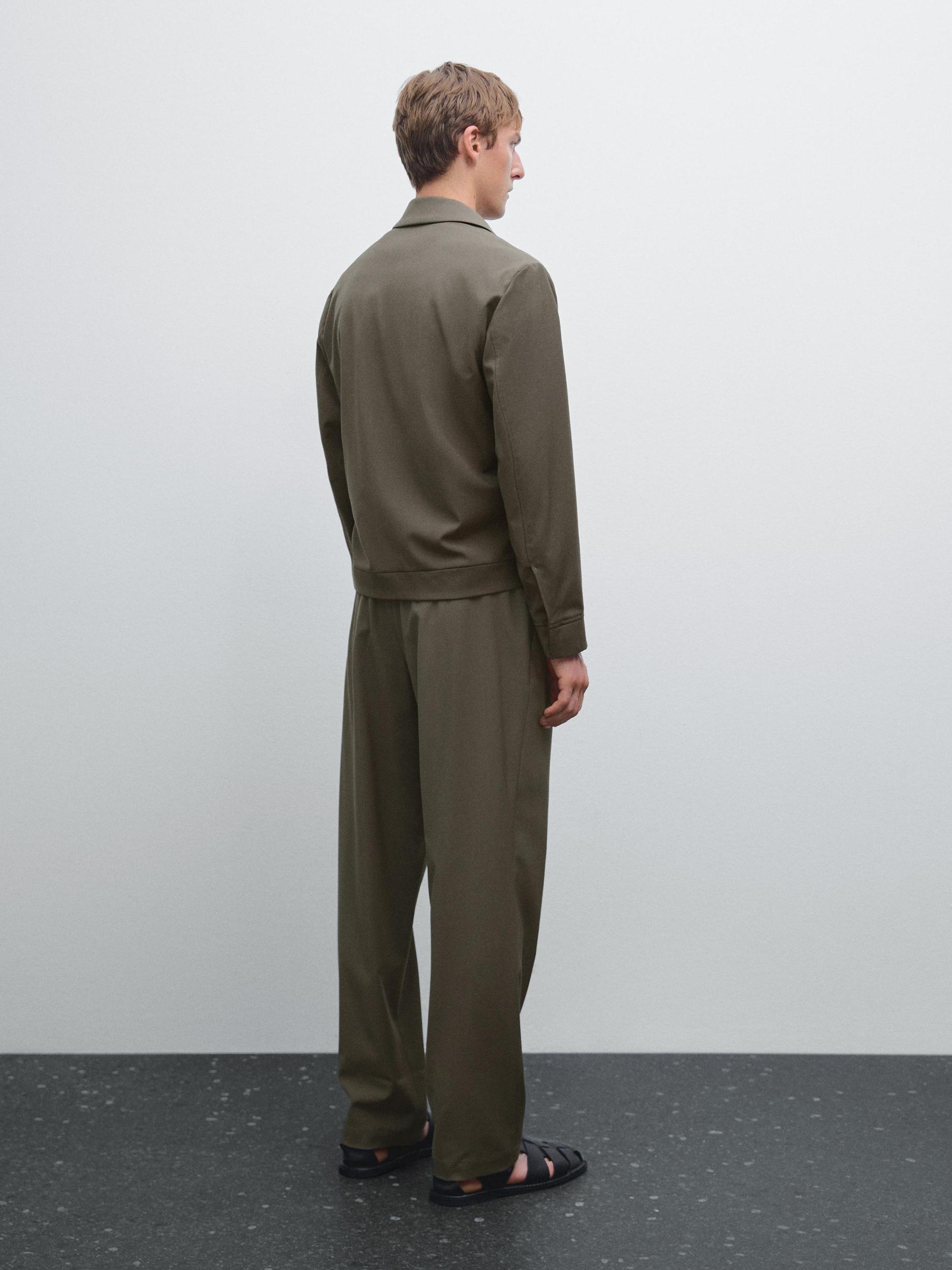 Total look wool blend jacket Product Image