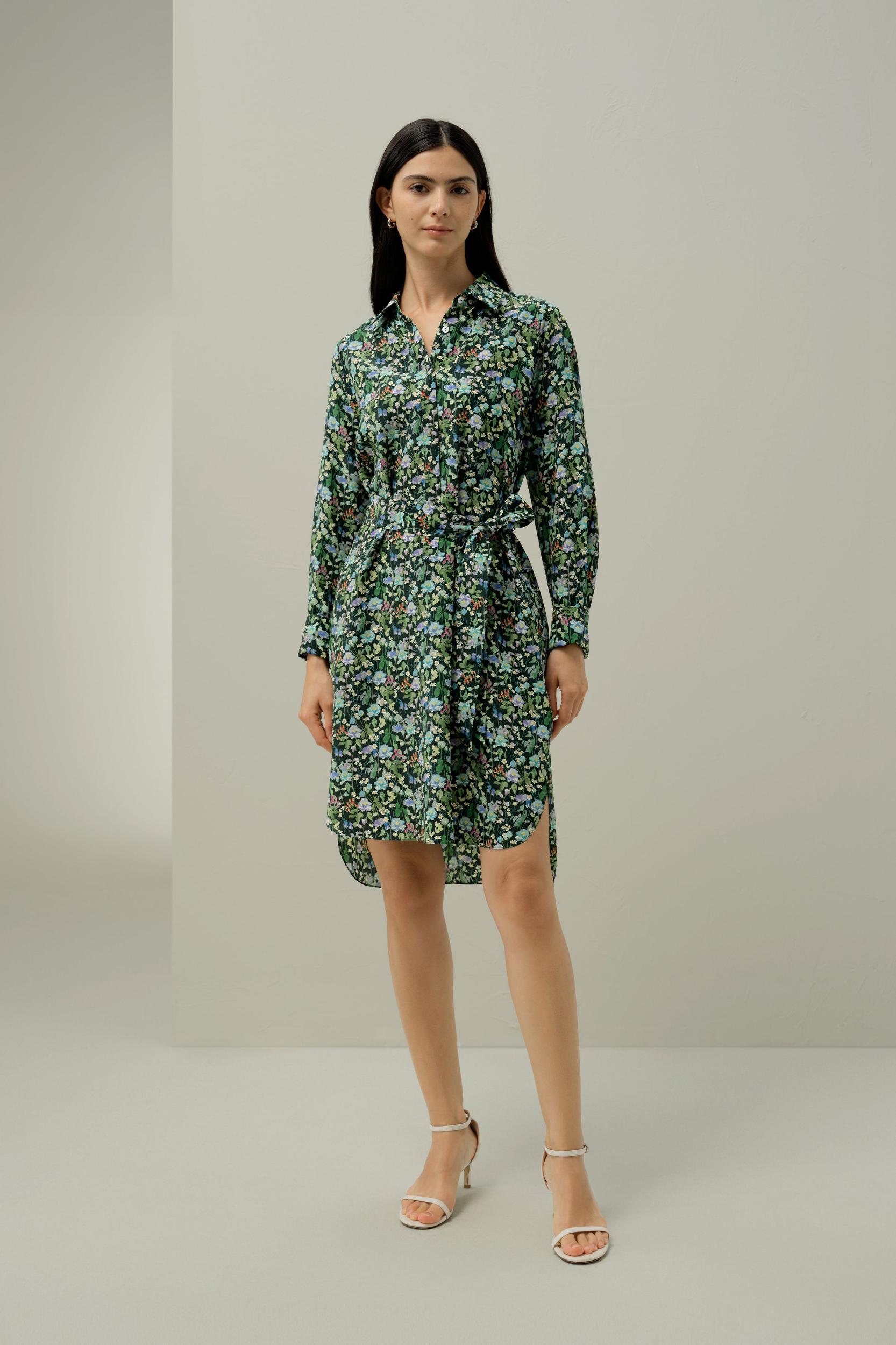 Fairytale Forest Knee-length Shirtdress - Made With Liberty Fabric Product Image
