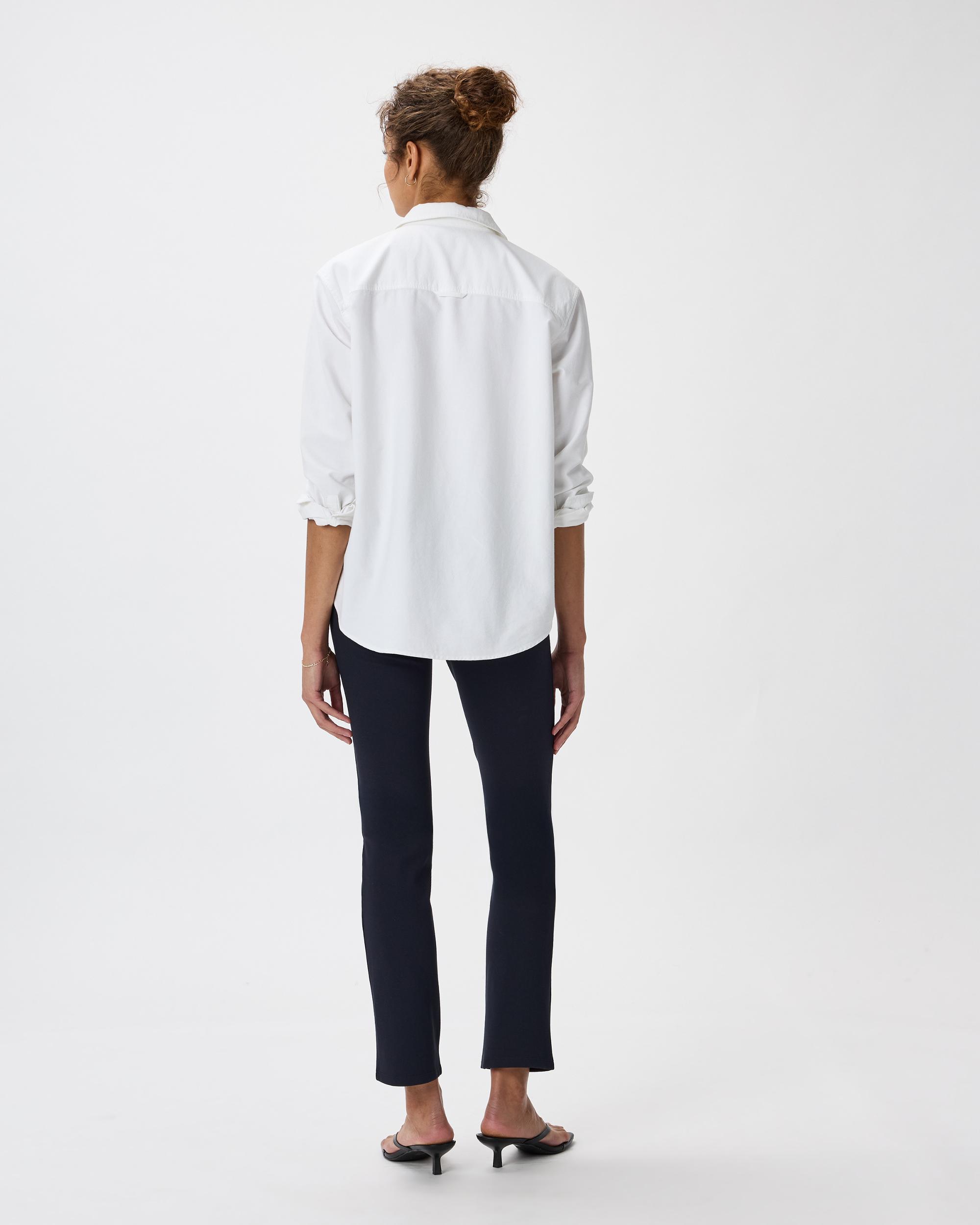 Quince | Women's Ultra-Stretch Ponte Straight Leg Pants Petite Rayon Product Image