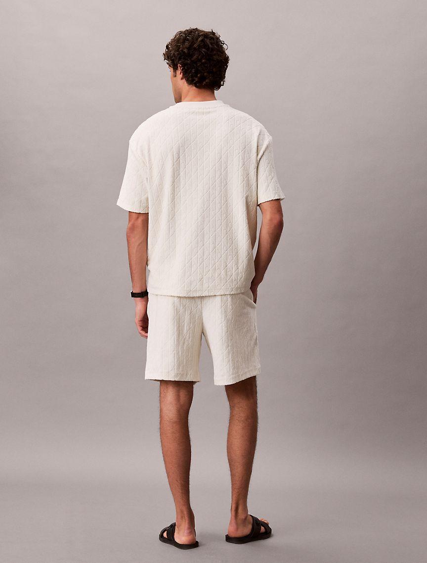 Terry Allover Emblem Logo Pull-On Shorts Product Image