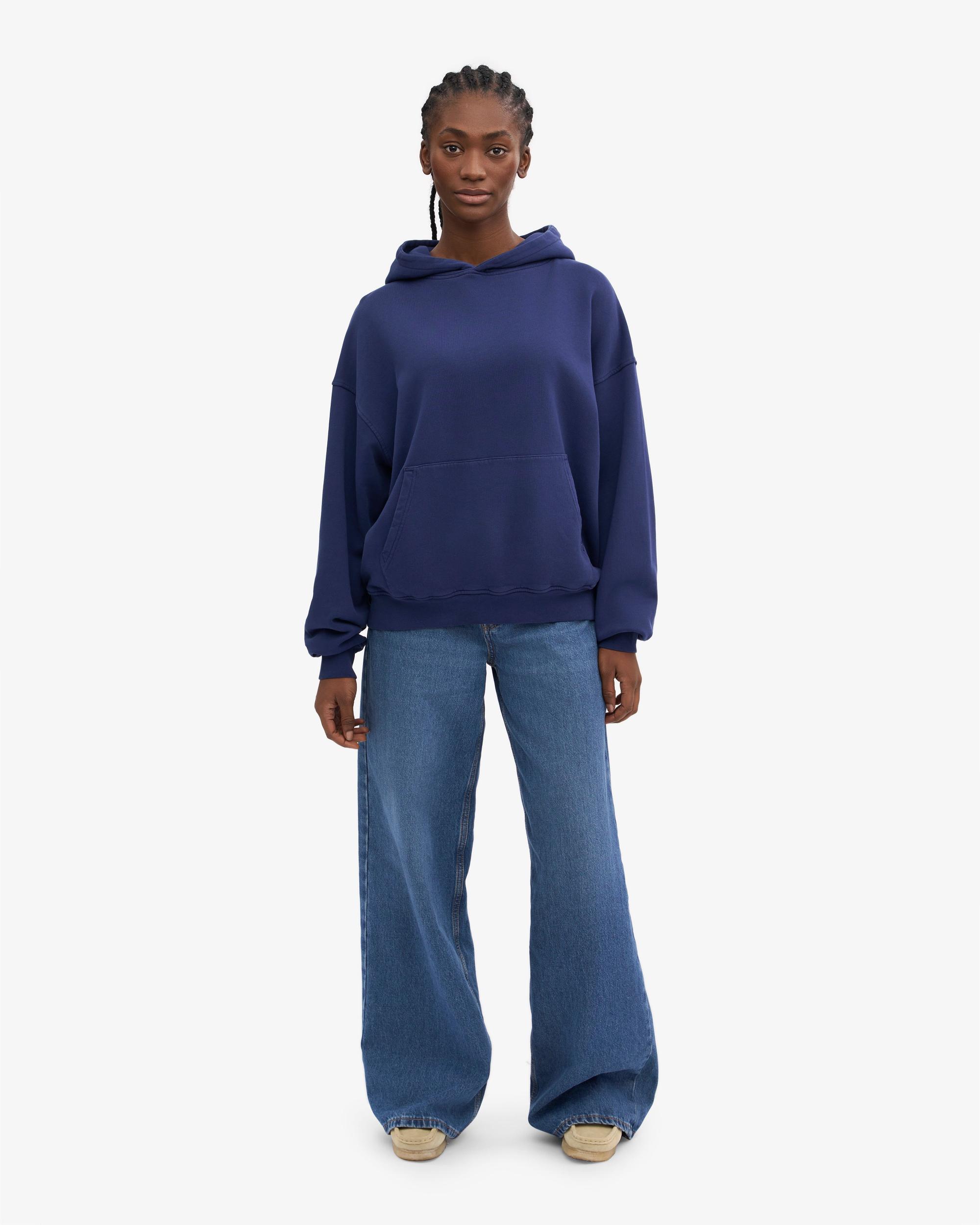 Organic Oversized Hood - Marine Blue Product Image