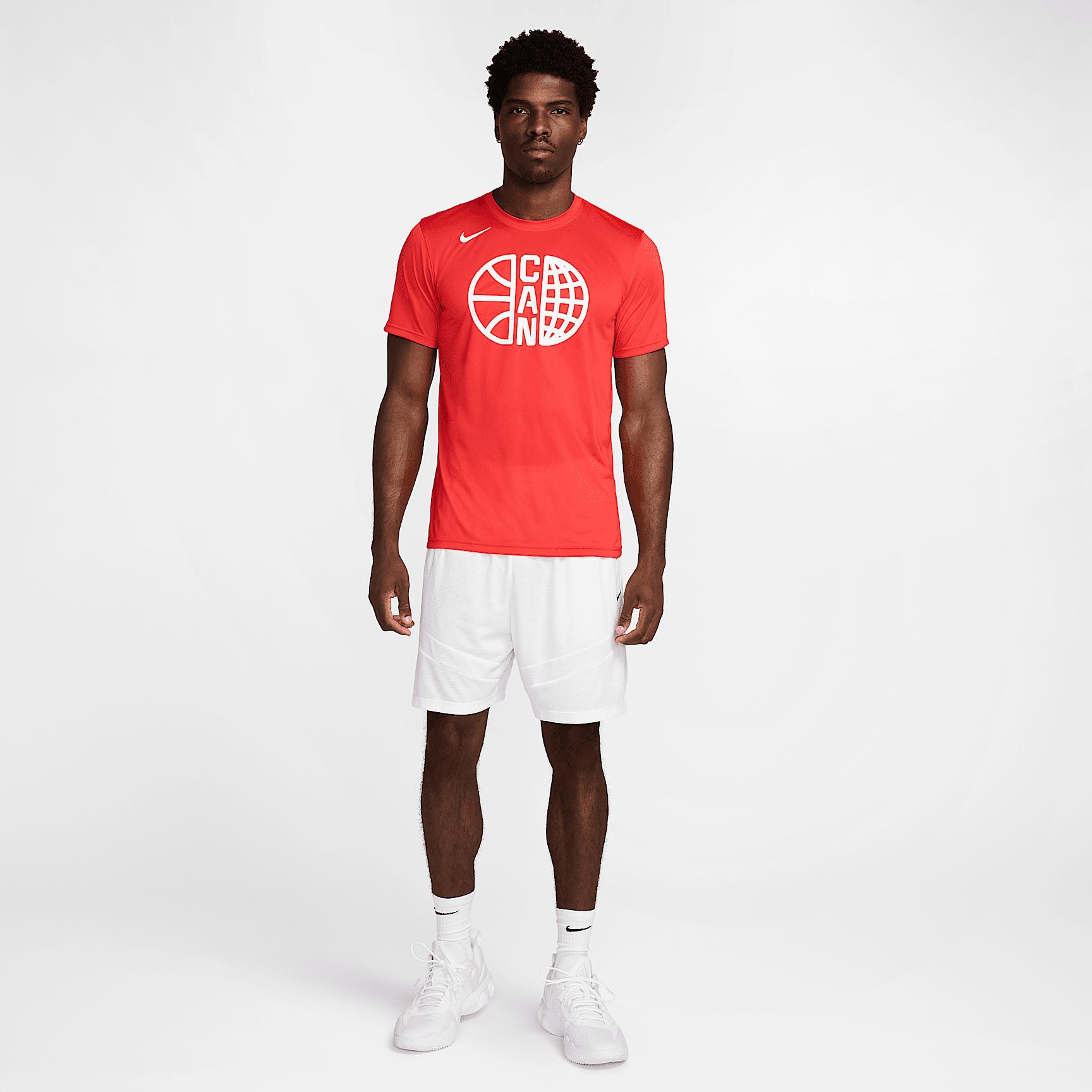 Canada Practice Nike Mens Basketball T-Shirt | FQ3645-600 Product Image