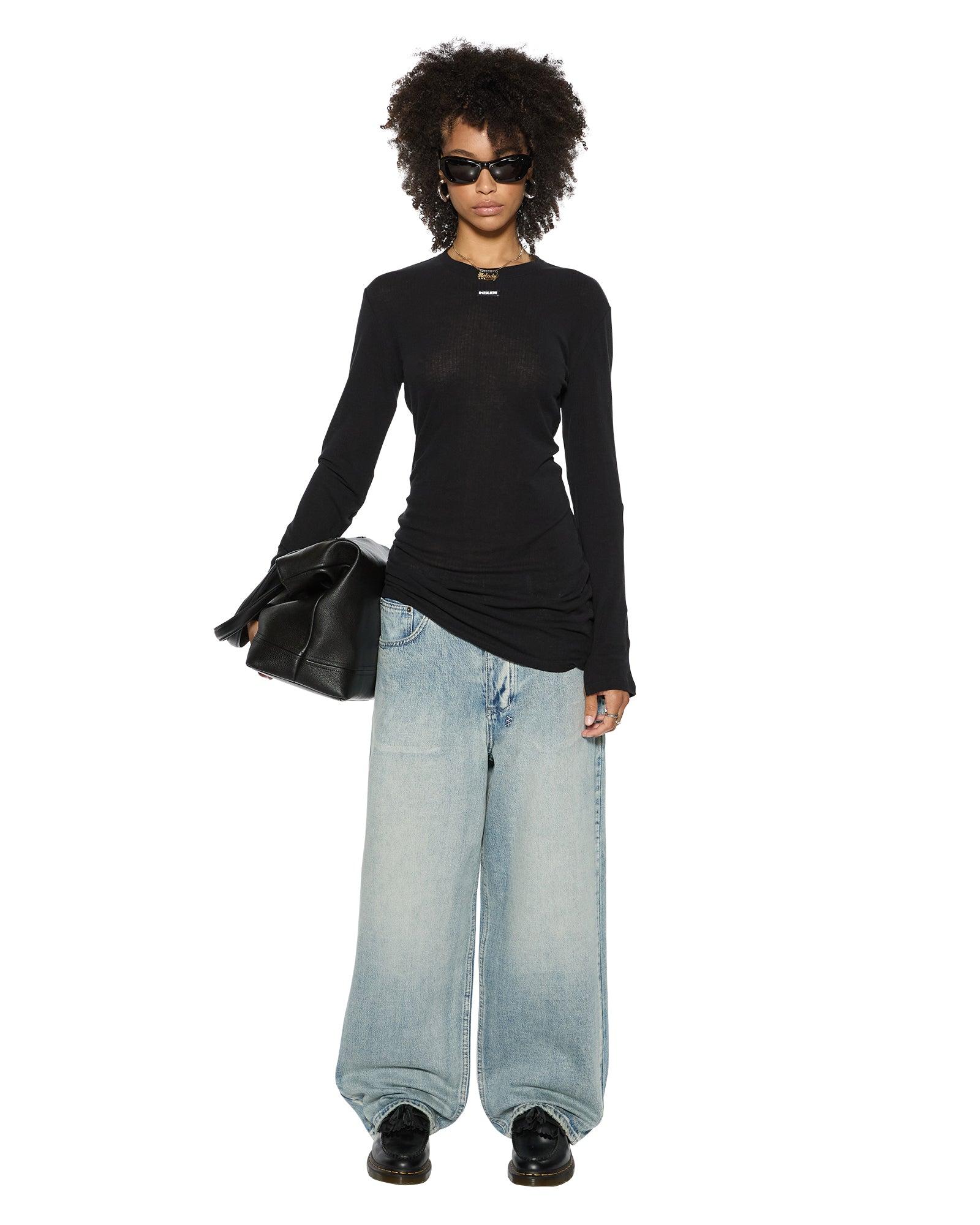 CRAWFORD LS MINI DRESS BLACK Female Product Image