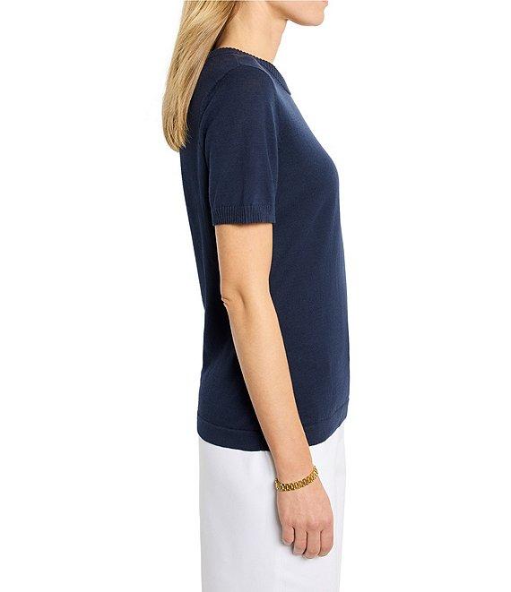 NIC + ZOE Easy Knit Scoop Neck Short Sleeve Tee Product Image