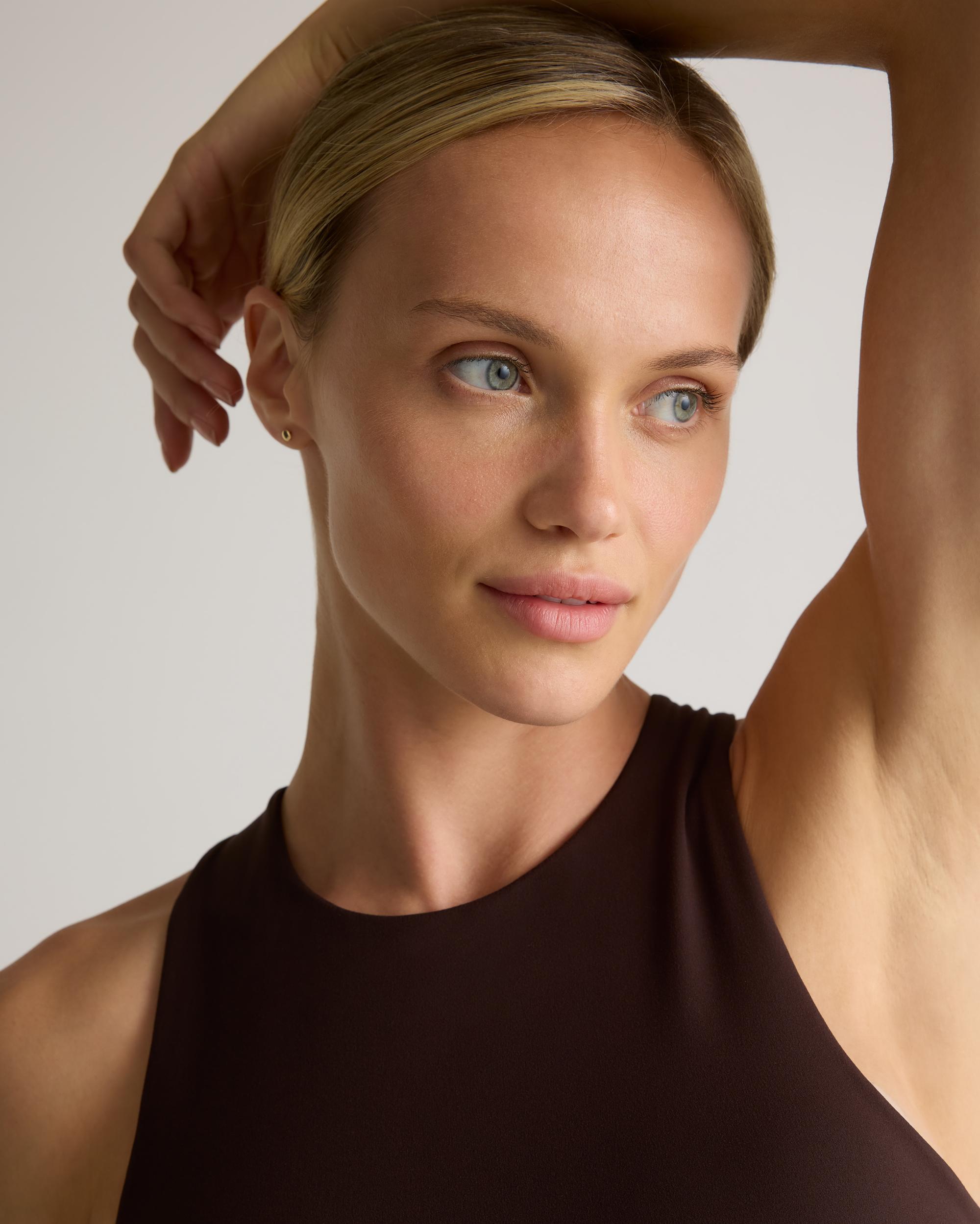 Quince | Women's Ultra-Form High-Neck Cropped Tank Top Nylon/Spandex Product Image