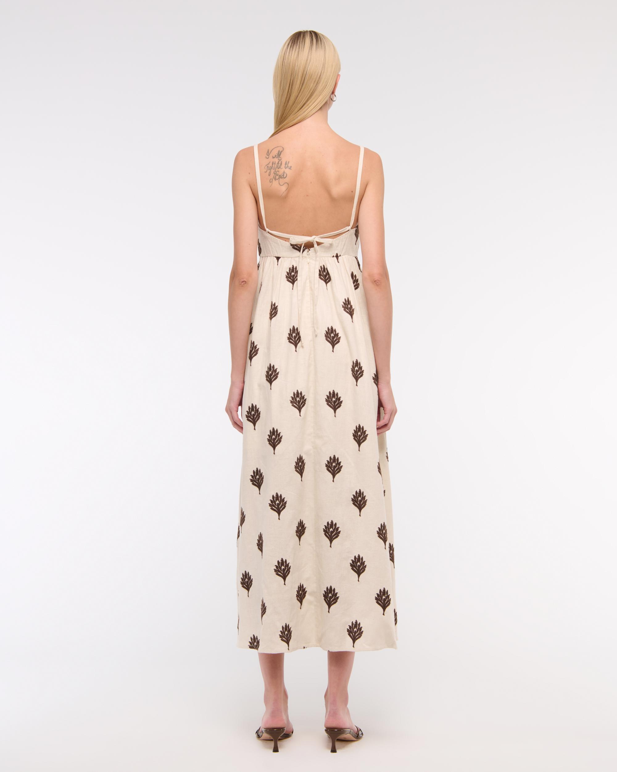 Tie-Back Babydoll Maxi Dress Product Image