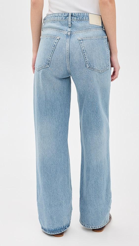 rag & bone Logan Mid-Rise Wide Leg Jeans | Shopbop Product Image