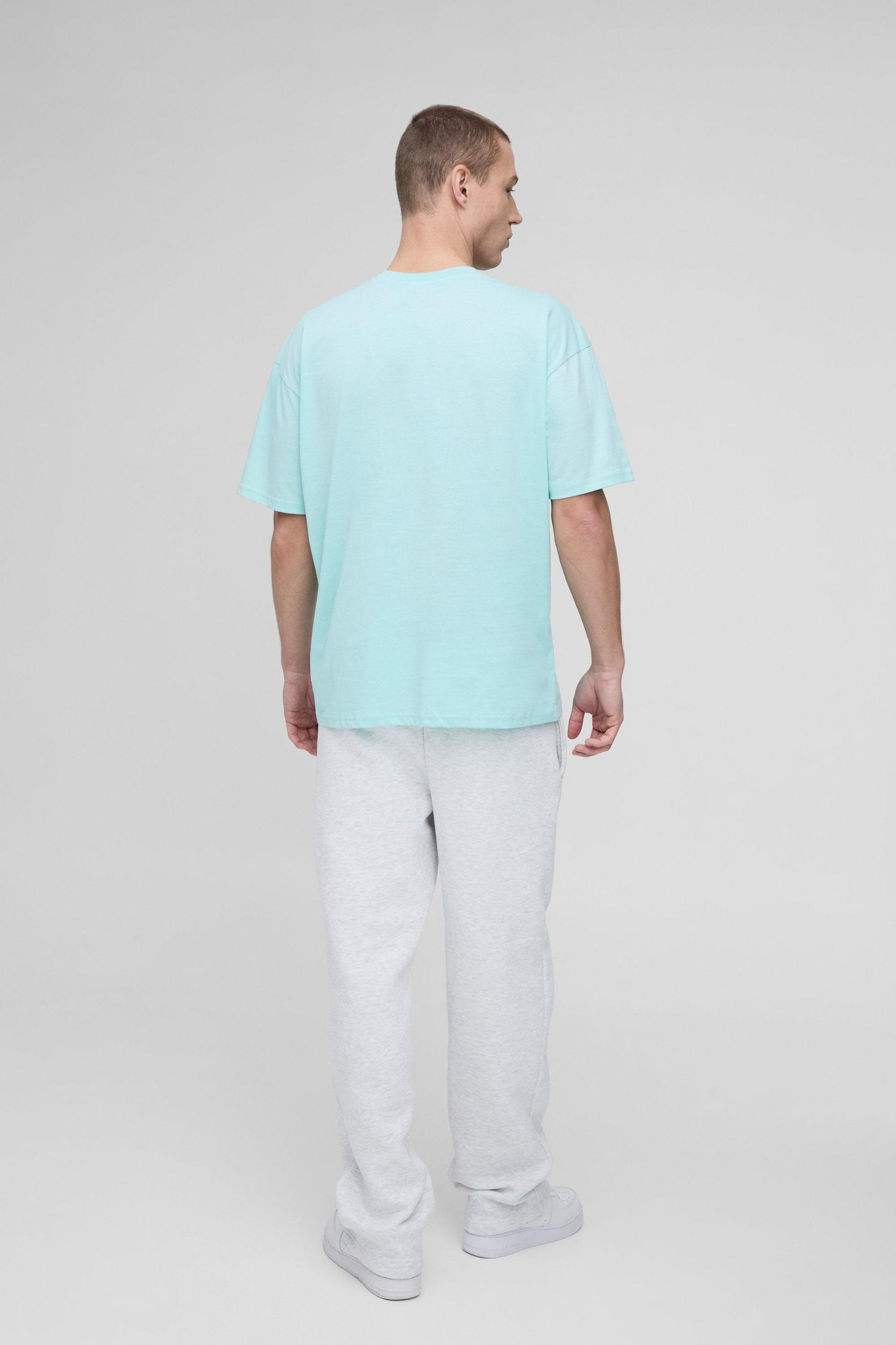 Oversized BM Signature Embroidered Crew Neck T-shirt | boohooMAN USA Product Image