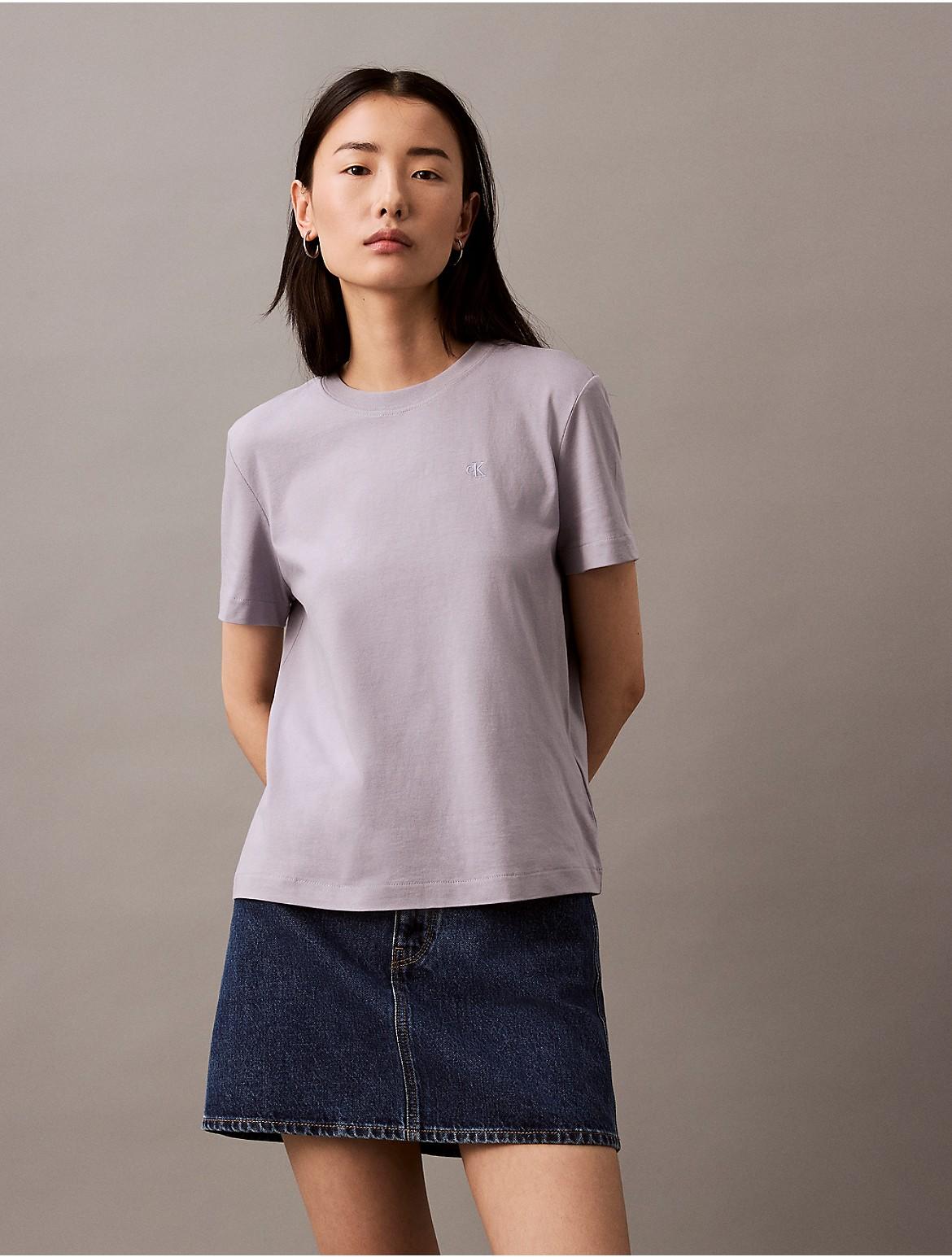 Calvin Klein Womens Archive Logo T-Shirt - Purple Product Image