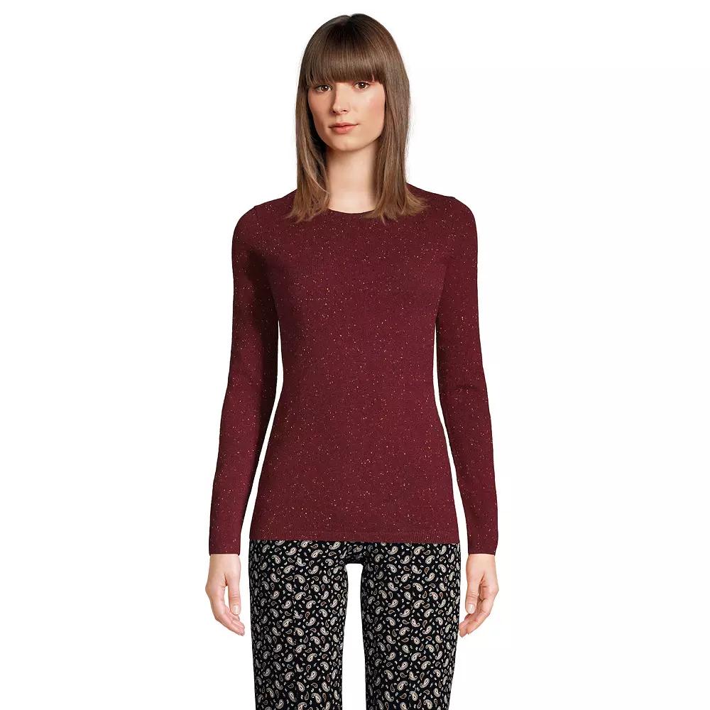Petite Lands' End Crewneck Cashmere Sweater, Women's,  Product Image