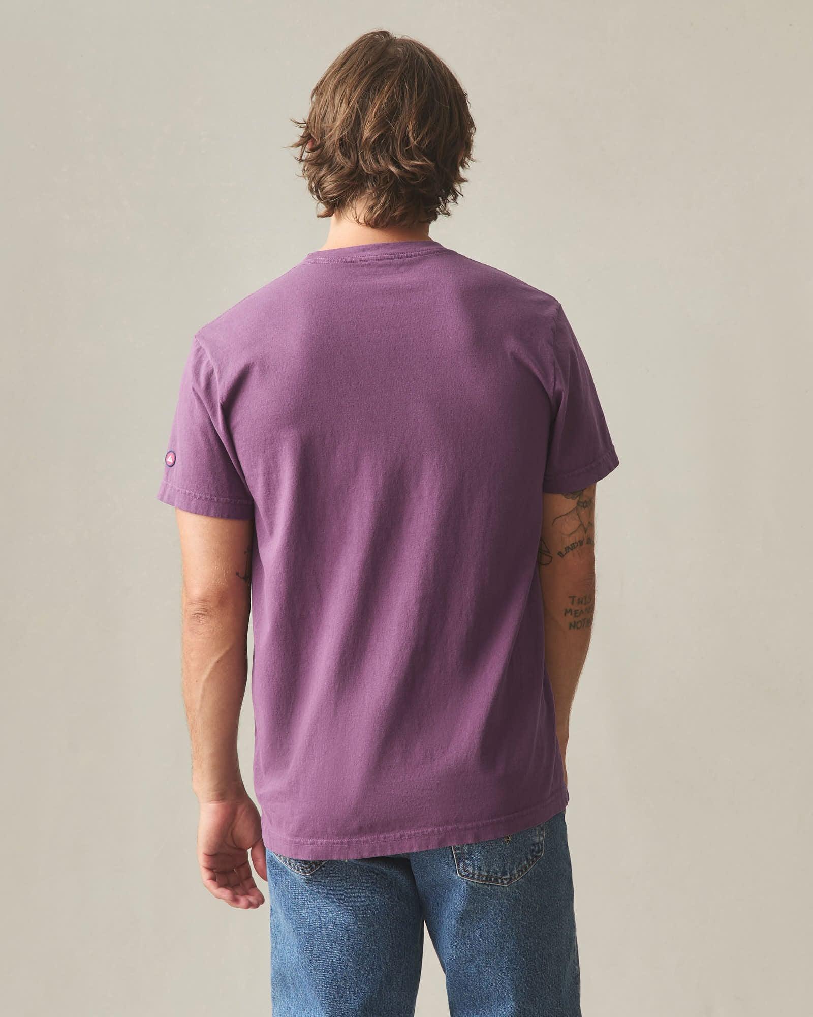 Men's Vintage Crew Tee - Washed Italian Plum Product Image