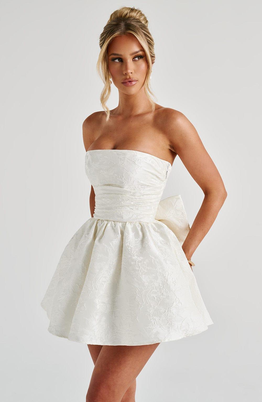 Salome Mini Dress - Ivory Product Image