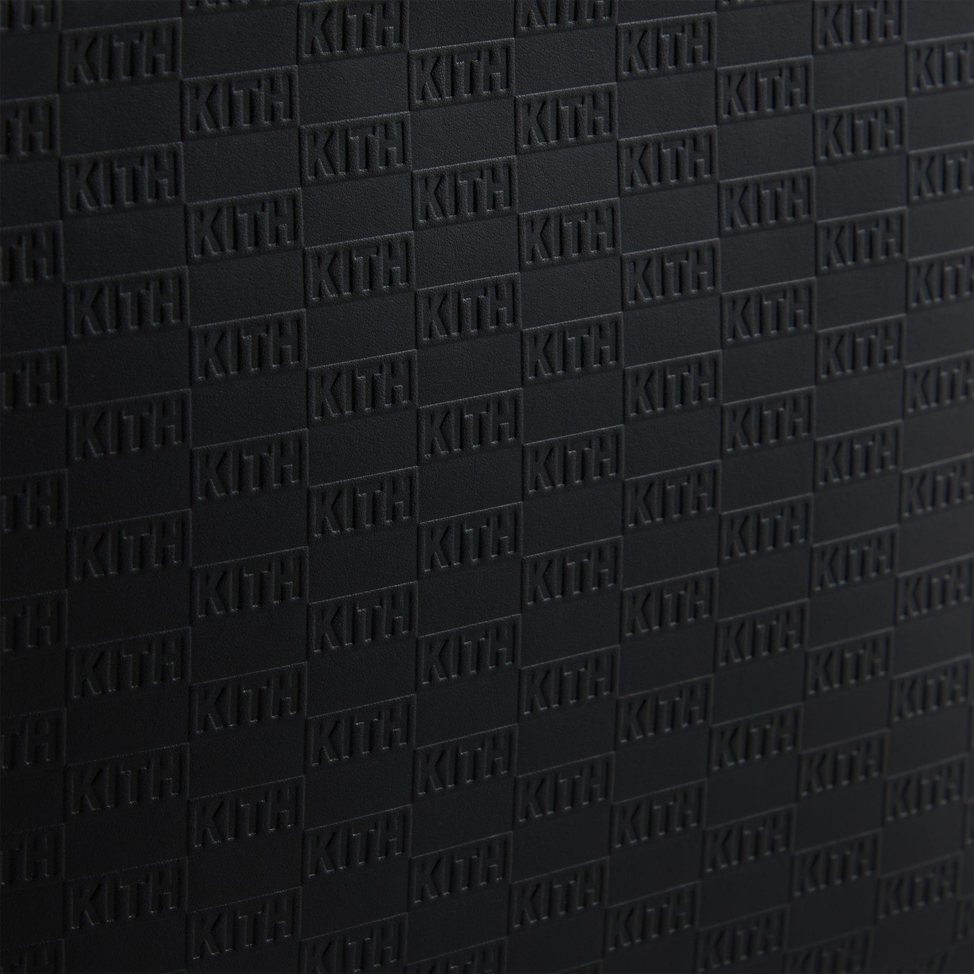 Kith Monogram Zipper Pouch - Black Male Product Image