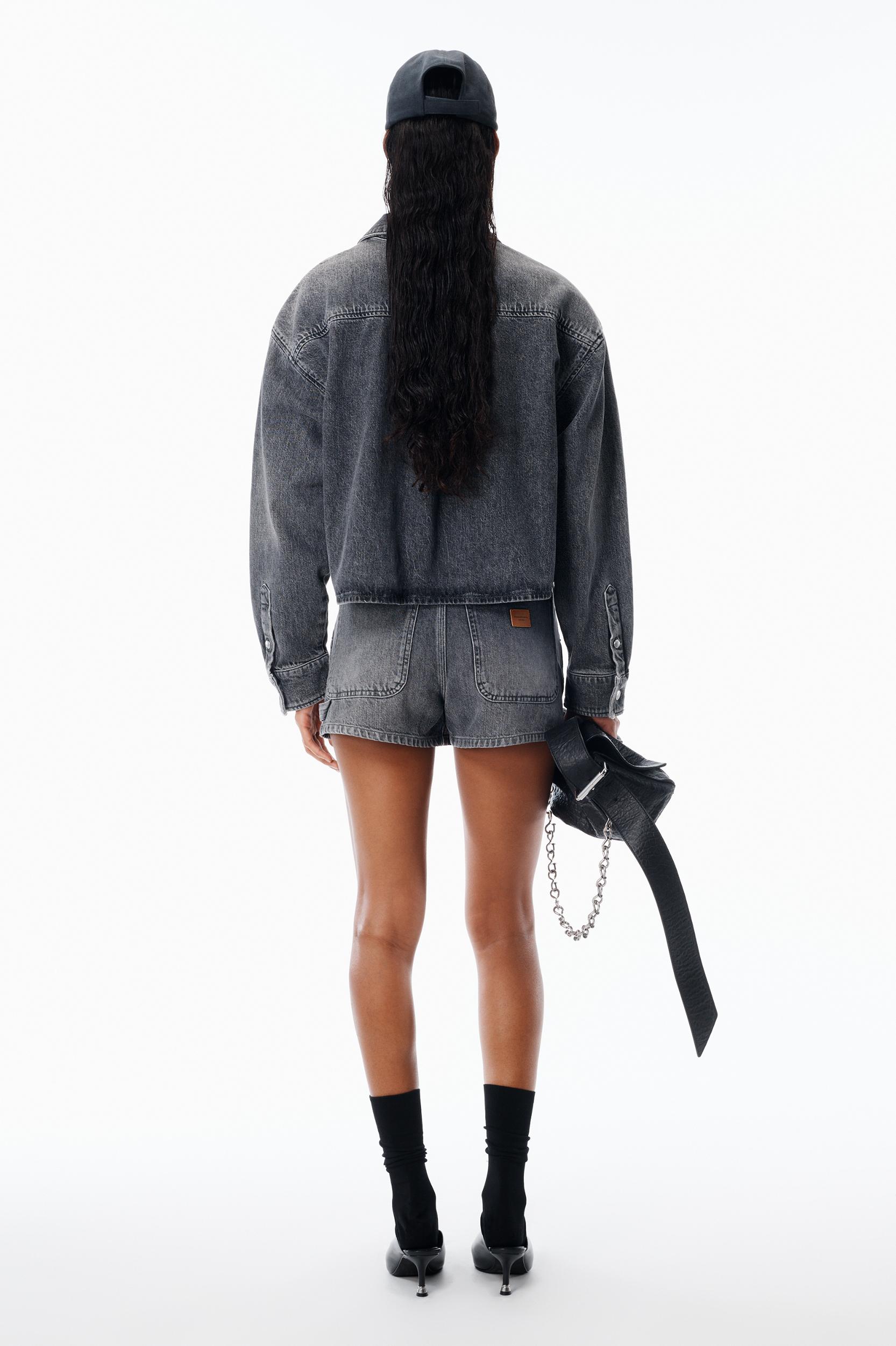 Cropped Long Sleeve Shirt Product Image