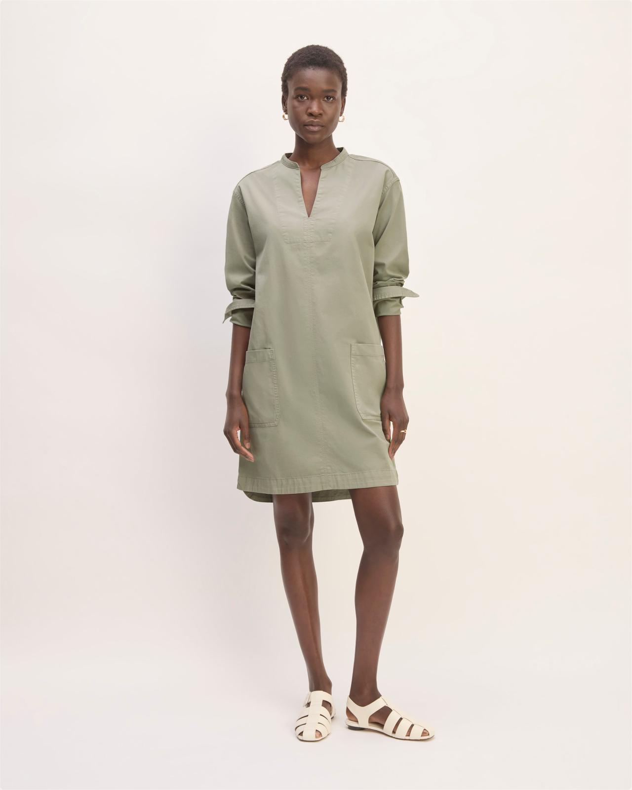 Womens Long-Sleeve Utility Mini Dress by Everlane Product Image