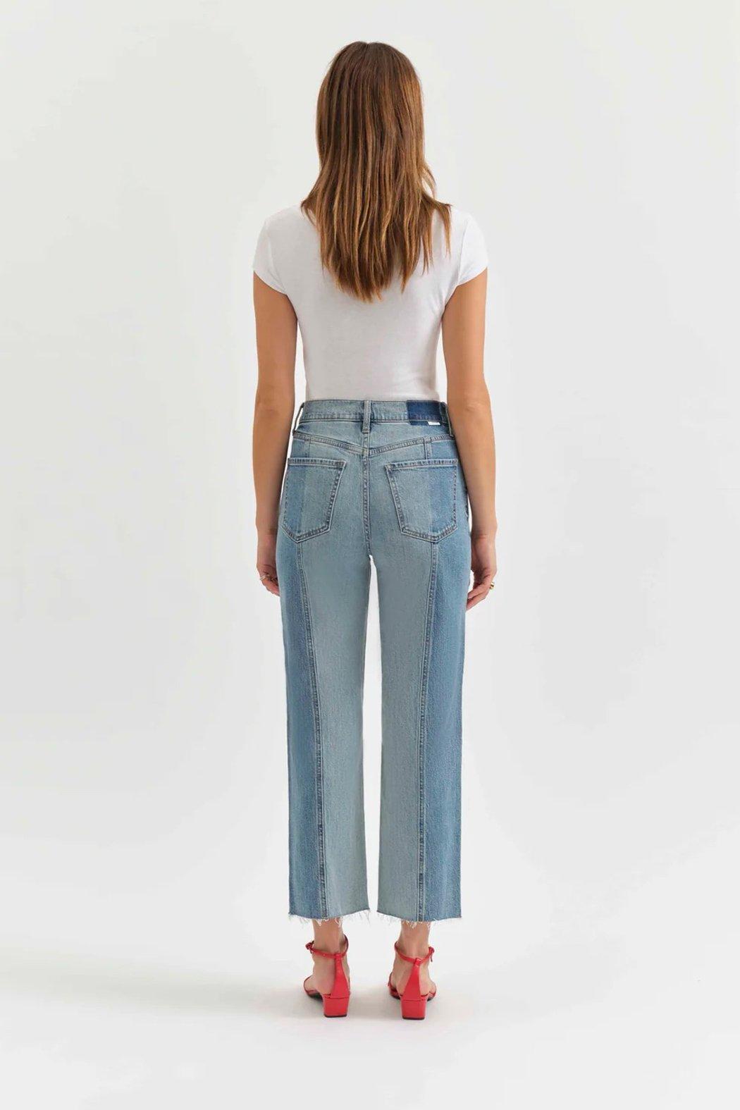 Sundaze Crop Two Tone Jean Product Image