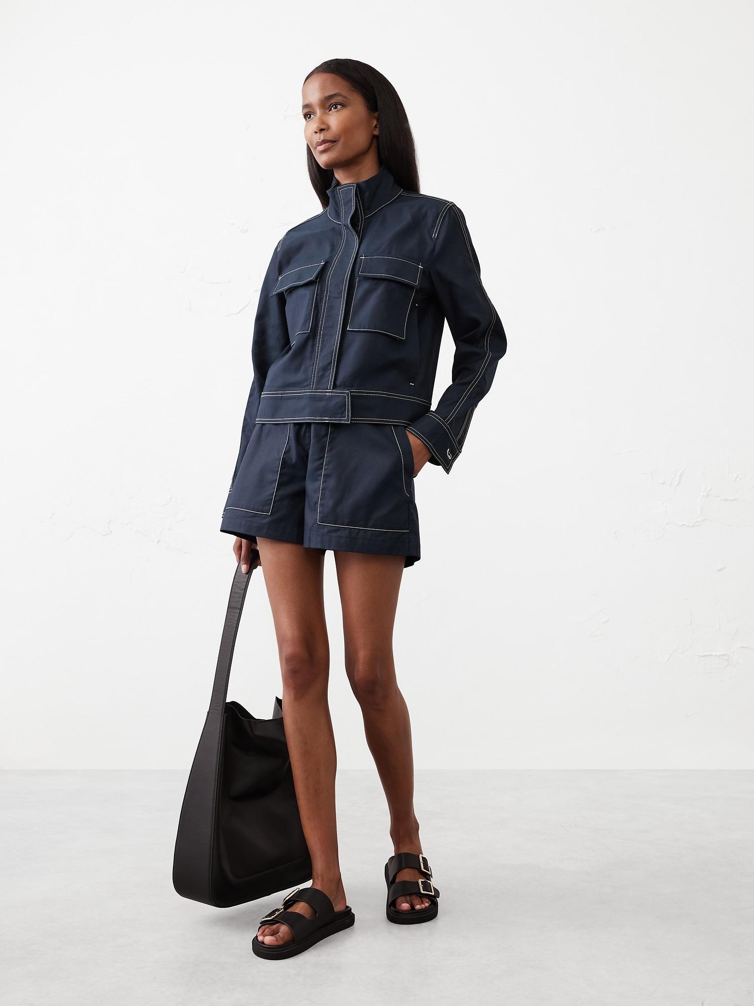 Twill Cargo Pull-On Short Product Image