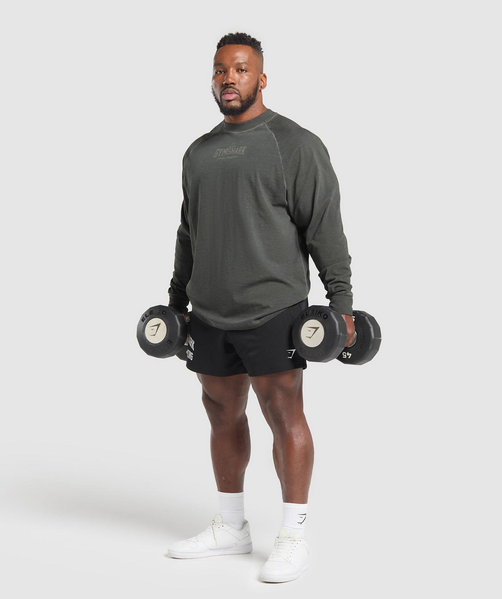 Gymshark Heavyweight T-Shirt - Black/Wash Male Product Image