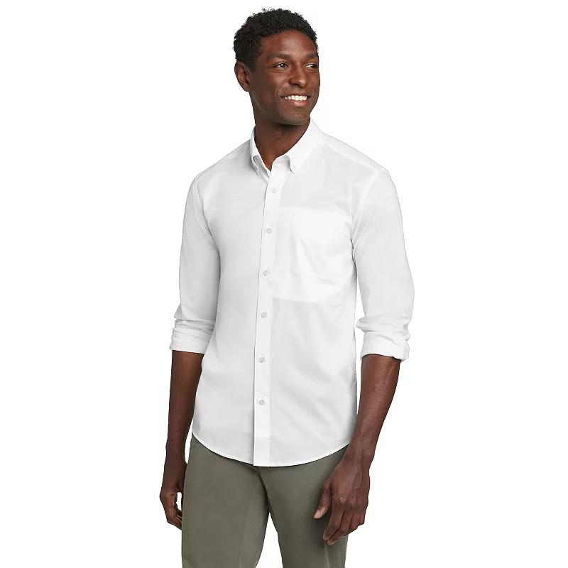 Men's Eddie Bauer UPF 50 Voyager Long Sleeve Button-Down Shirt,  Product Image