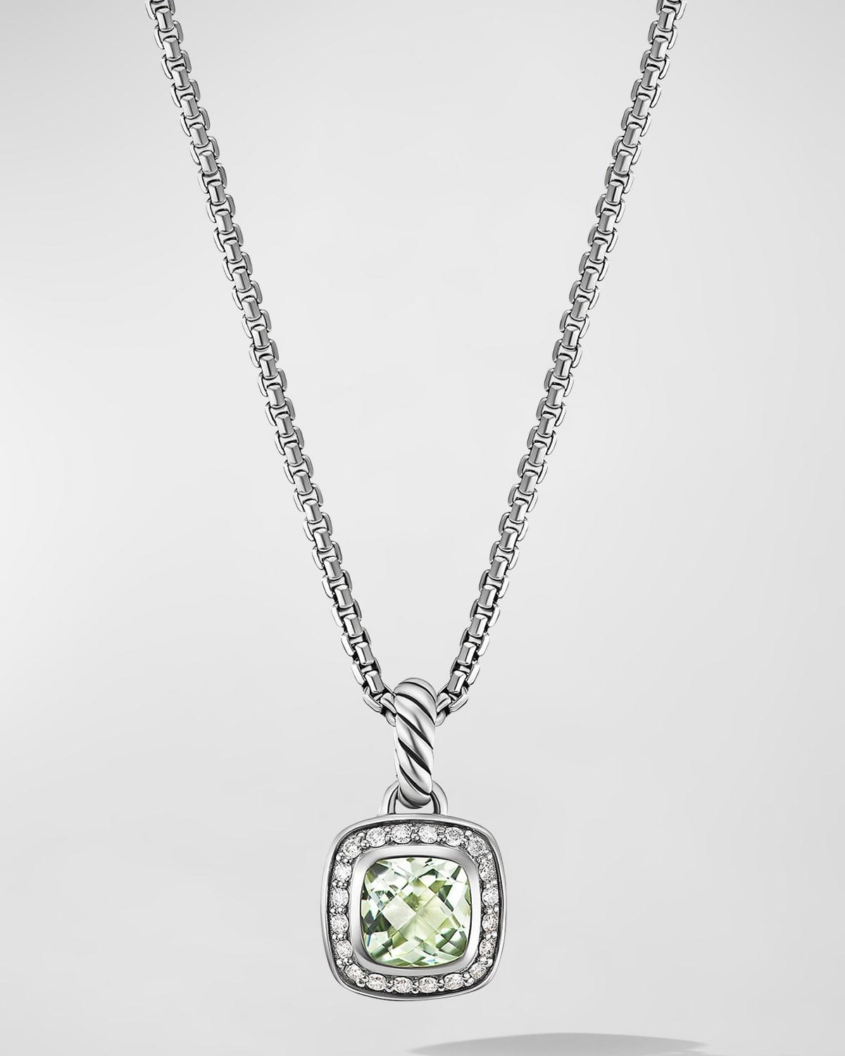 Womens Petite Albion Pendant Necklace in Sterling Silver Product Image