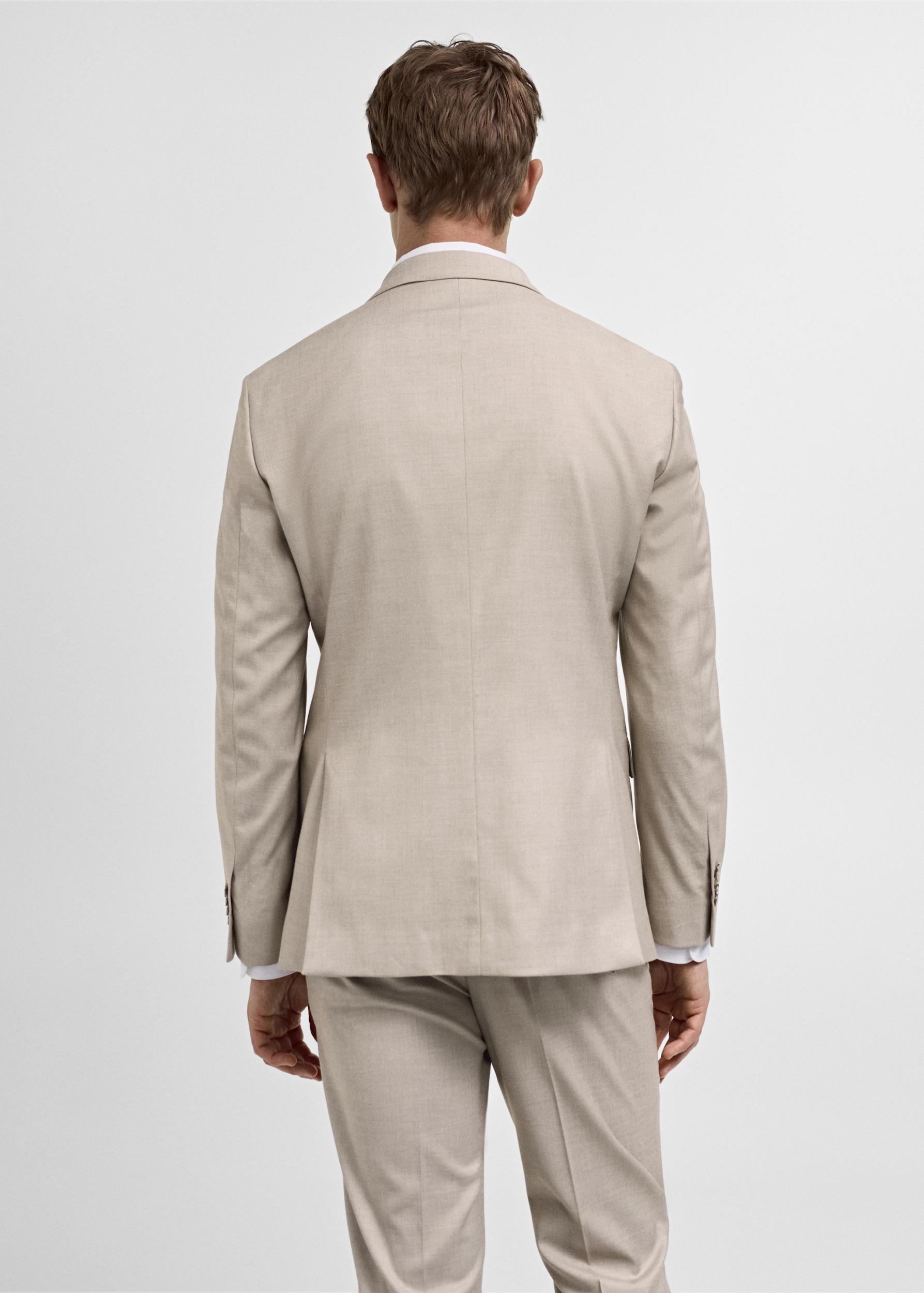 Stretch-fabric slim-fit suit blazer - Men | MANGO USA Product Image
