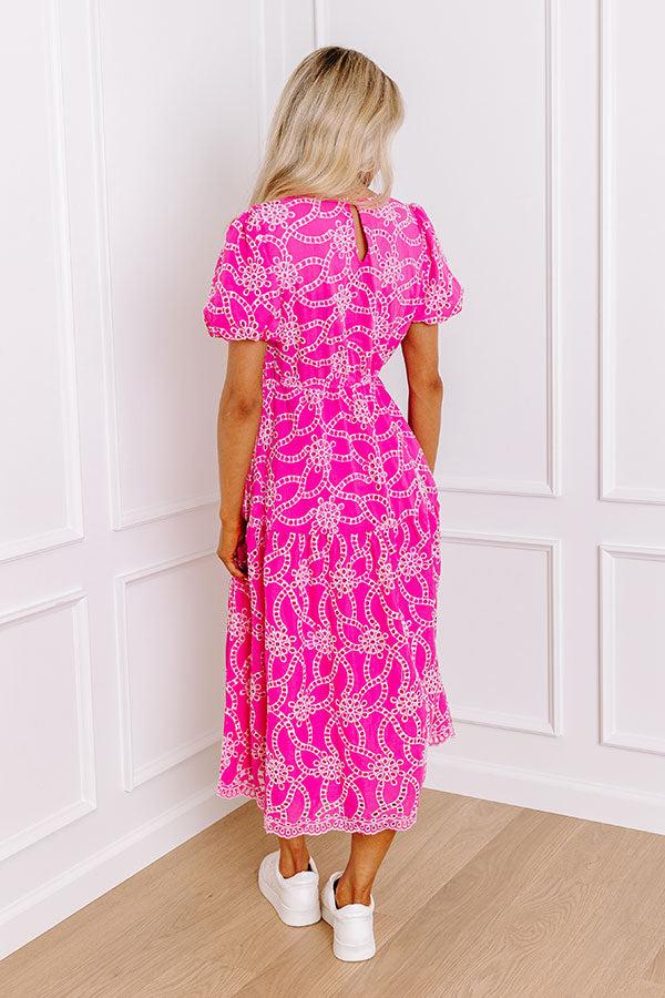 Sweet Surprise Eyelet Midi Dress Product Image