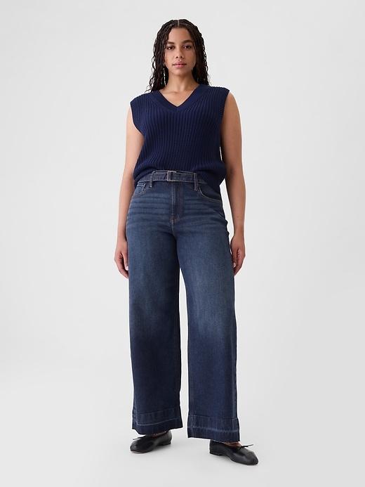 High Rise Stride Wide-Leg Jeans Product Image