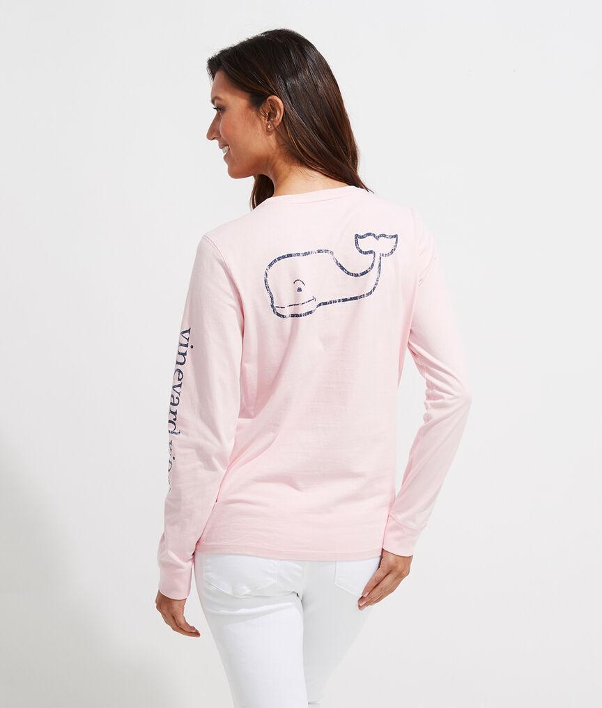 Vintage Whale Long-Sleeve Pocket Tee Product Image