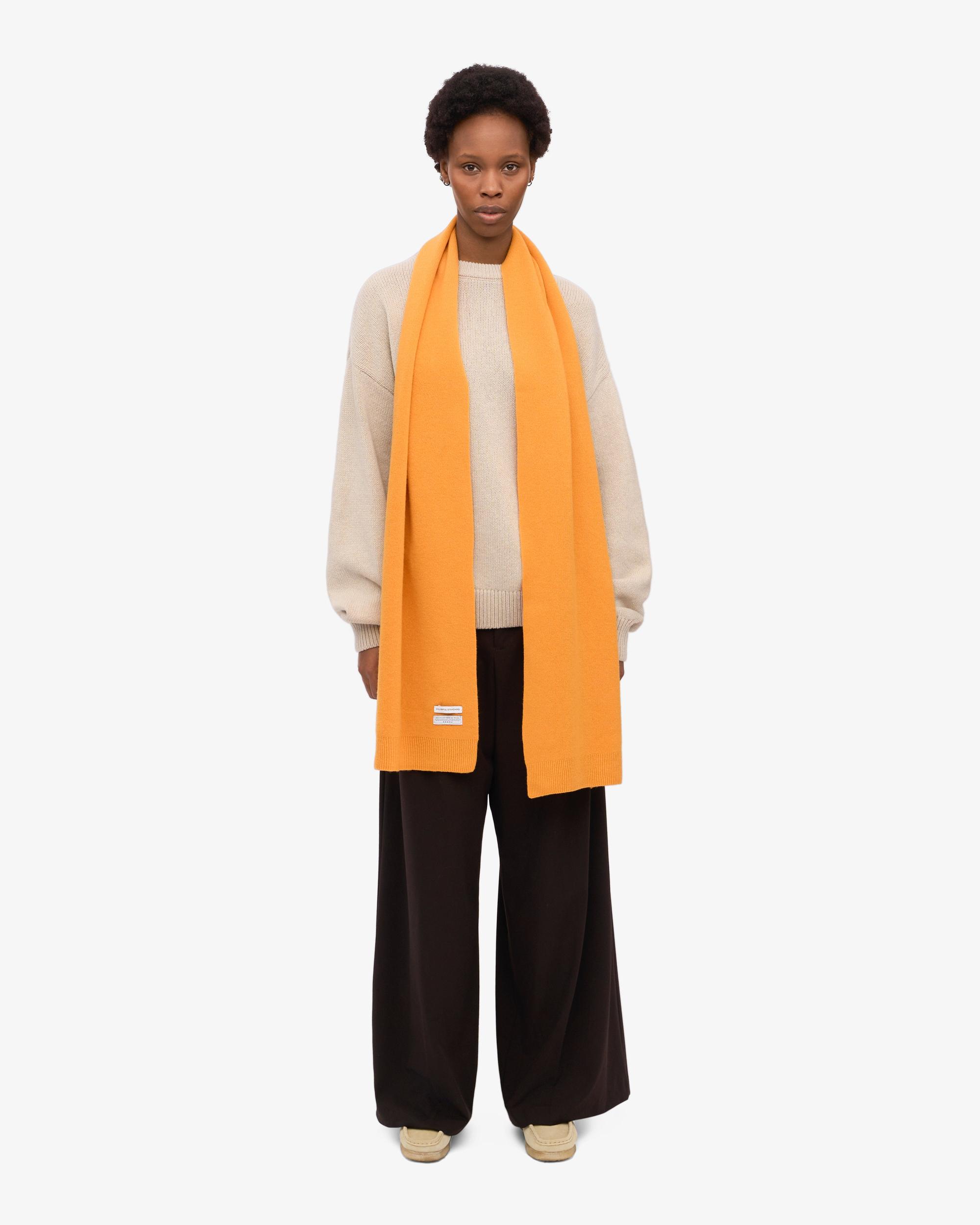 Merino Wool Scarf - Burned Yellow Product Image