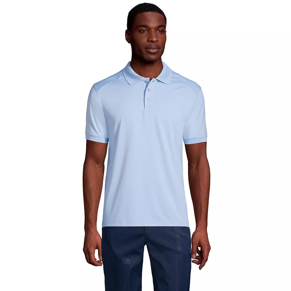 Men's Lands' End Short Sleeve Rapid Dry UPF 50 Polo Shirt,  Product Image