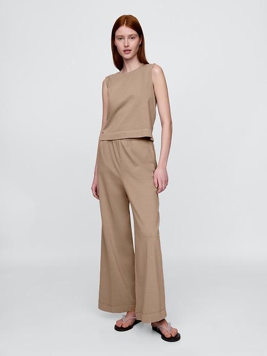 Heavyweight Organic Cotton Wide-Leg Pants Product Image