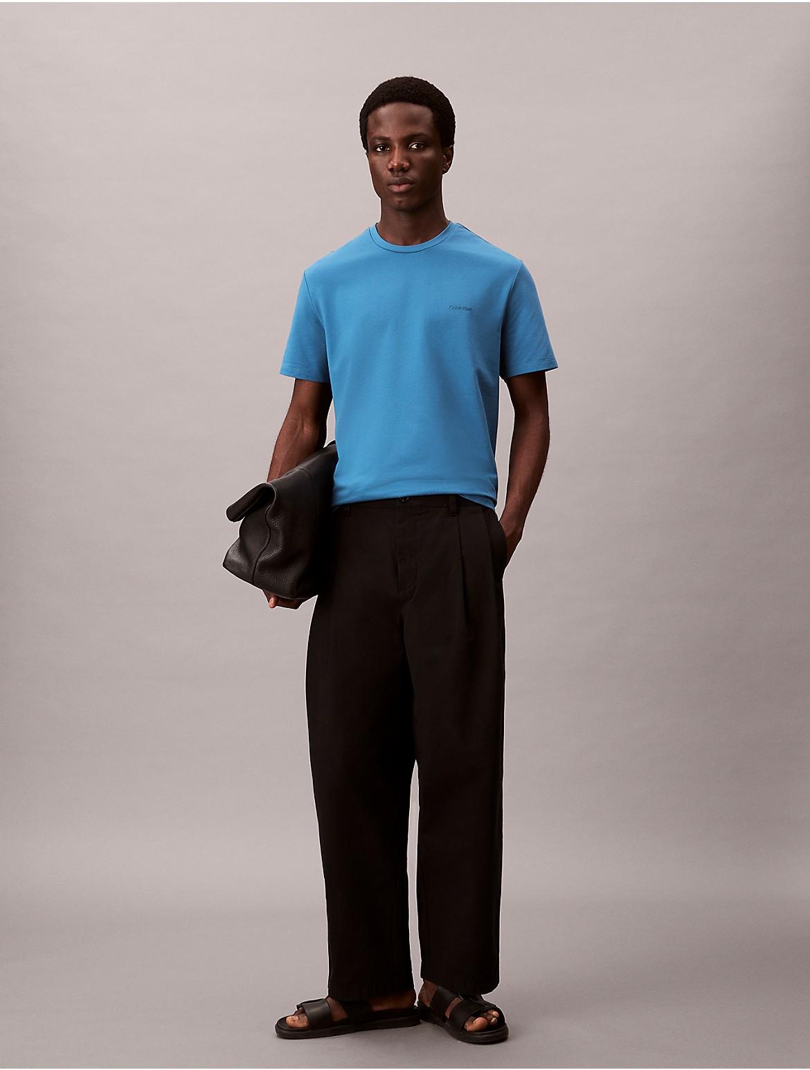 Calvin Klein Mens Tech Pique T-Shirt - Navy Product Image