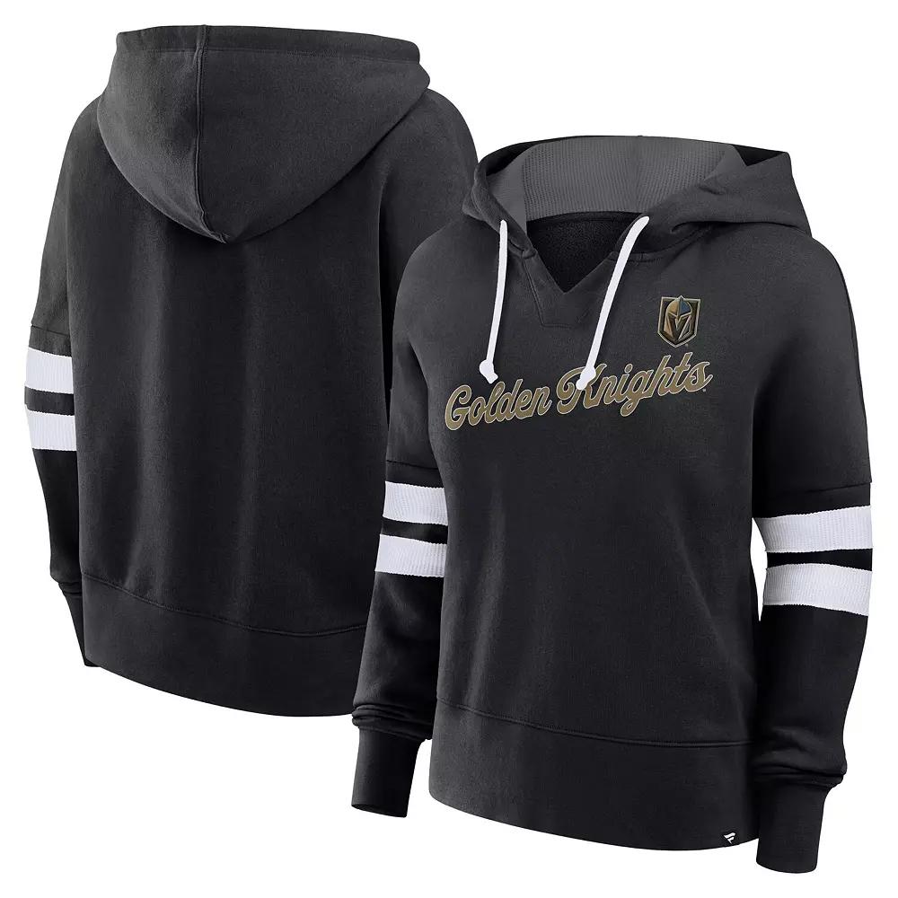 Women's Fanatics Black Vegas Golden Knights Seize Fleece Pullover Hoodie,  Product Image