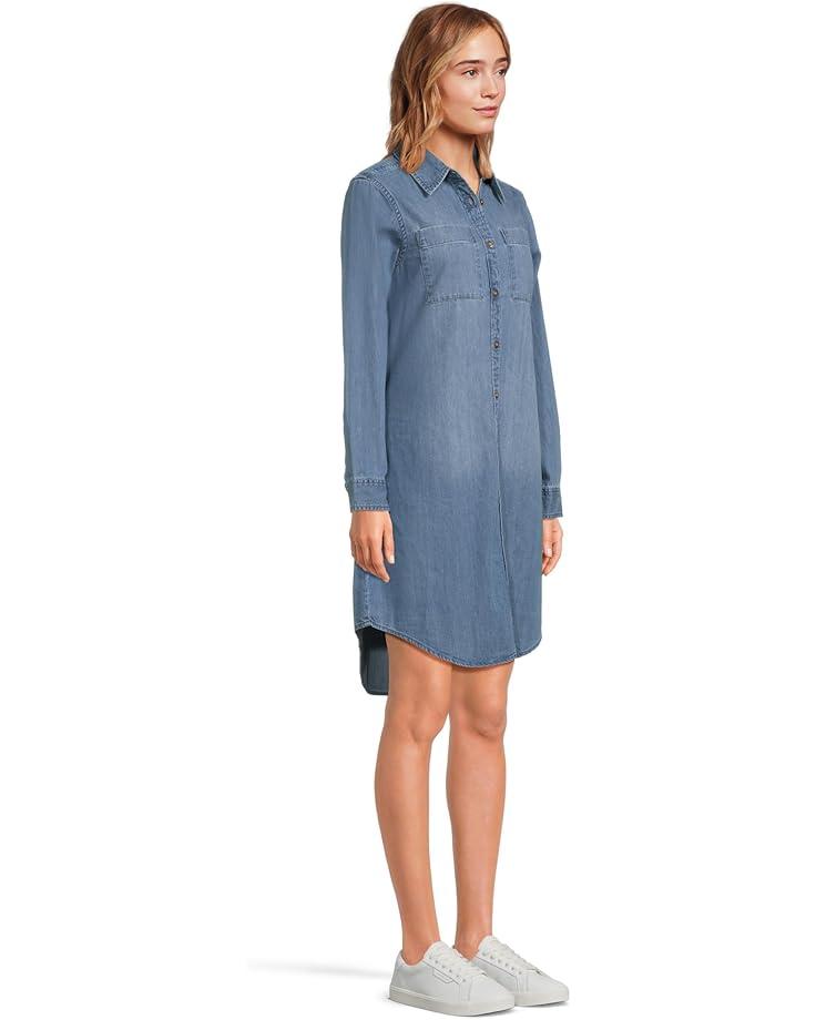 Long Sleeve Popover Mini Dress in Croswell Product Image