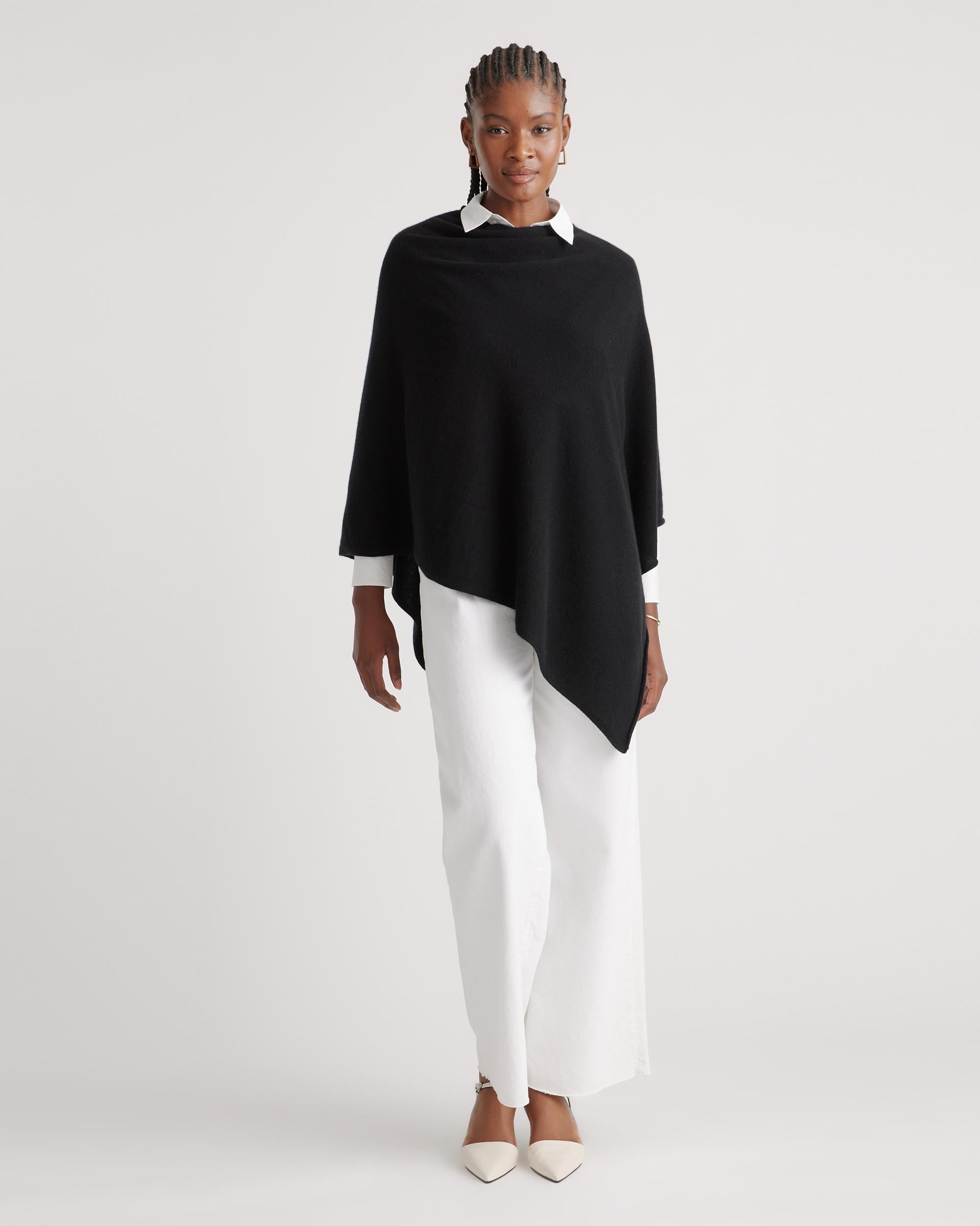 Quince | Women's Mongolian Cashmere Poncho Product Image