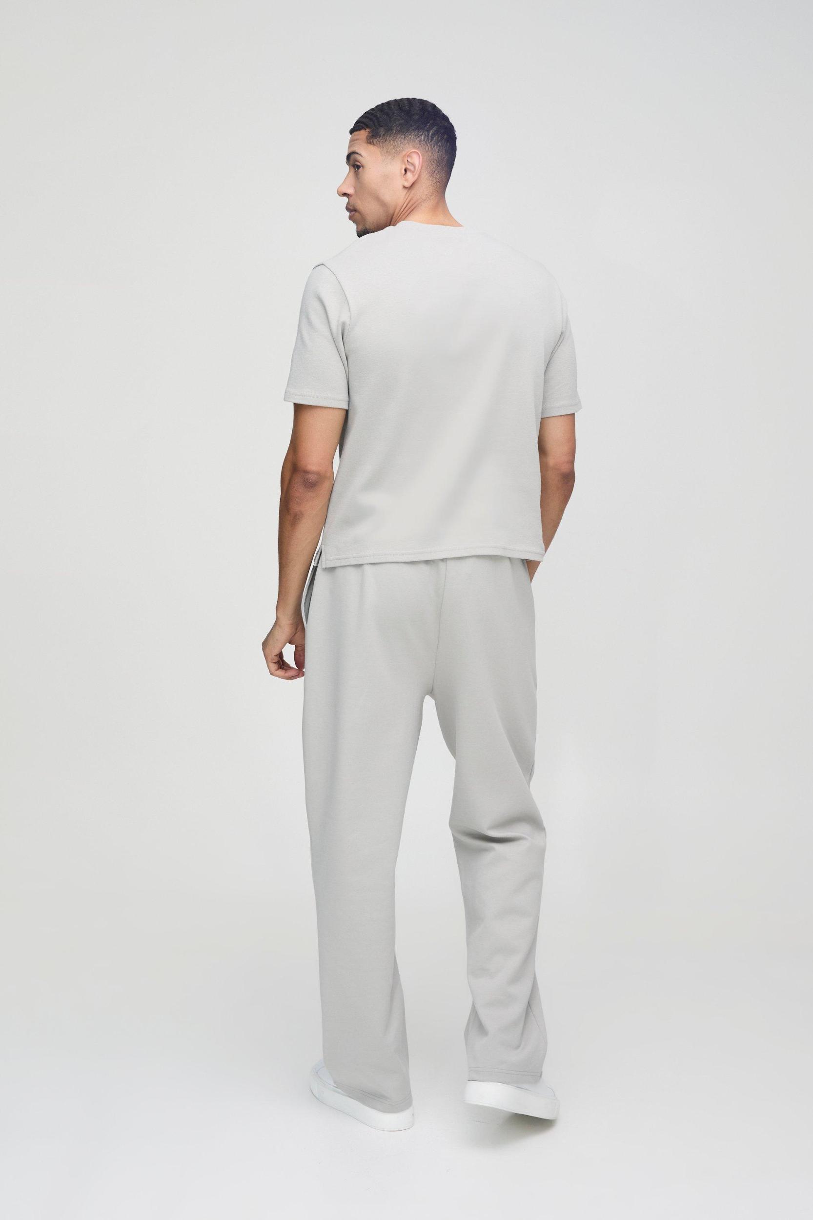 Heavyweight Pocket Detail Interlock Boxy T-Shirt | boohooMAN USA Product Image