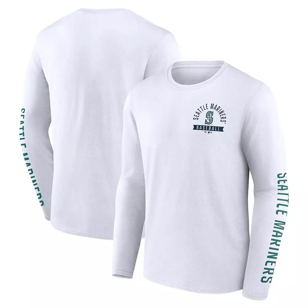 Mens Fanatics Seattle Mariners Press Box Long Sleeve T-Shirt Product Image