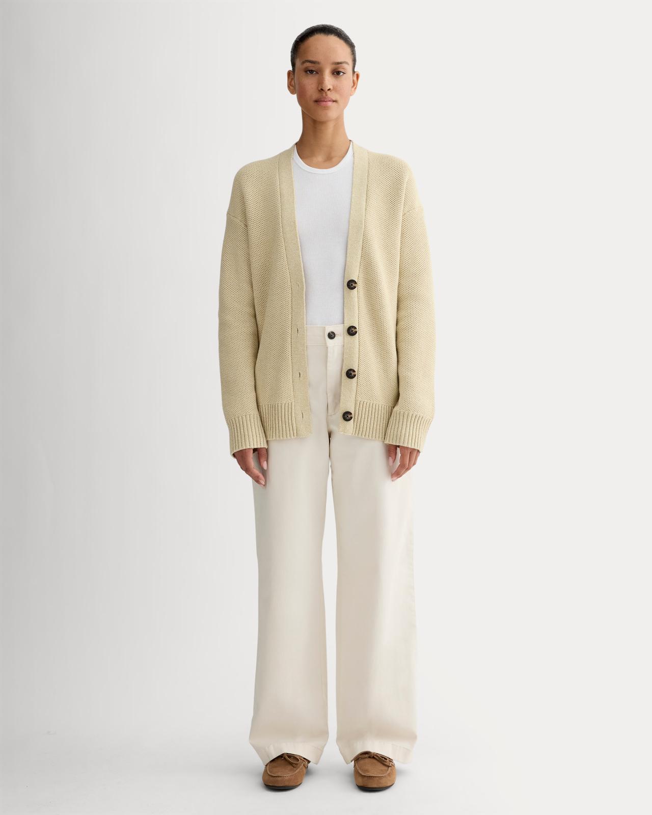 Womens Cotton Honeycomb Cardigan by Everlane Product Image