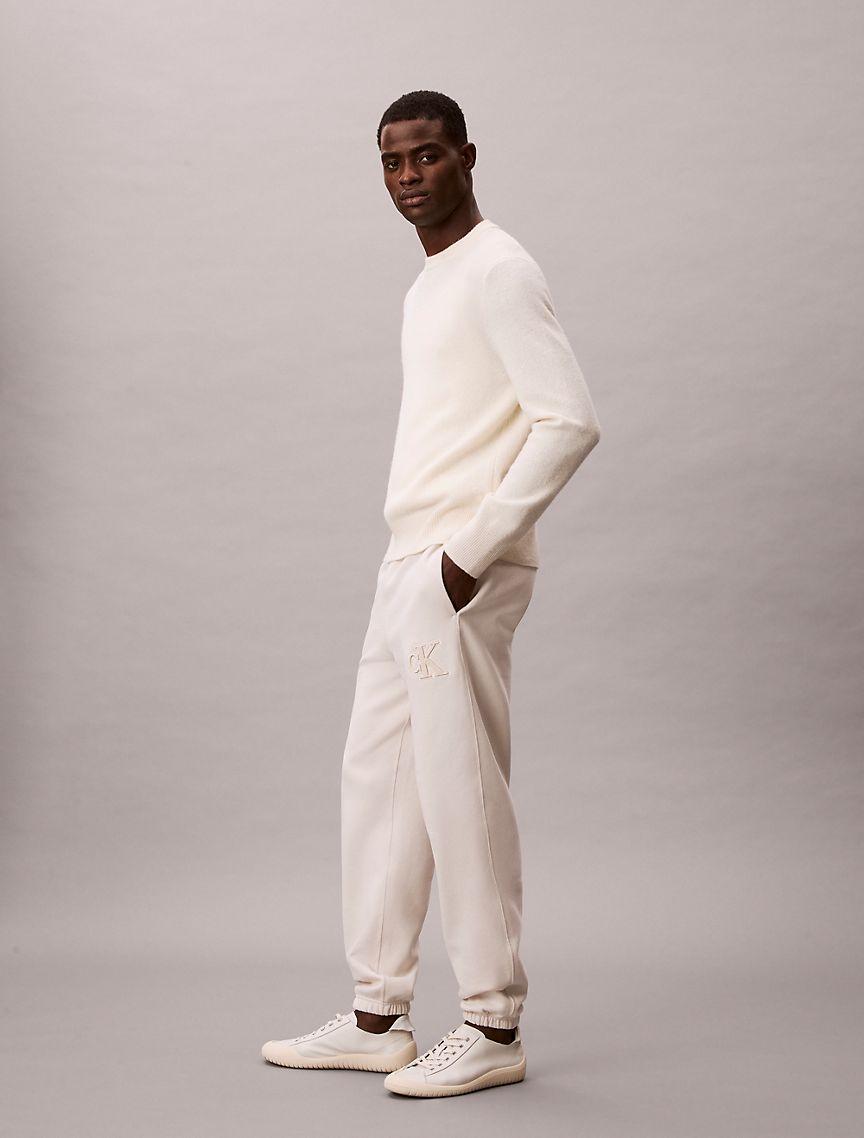 Fleece Monogram Patch Joggers Product Image