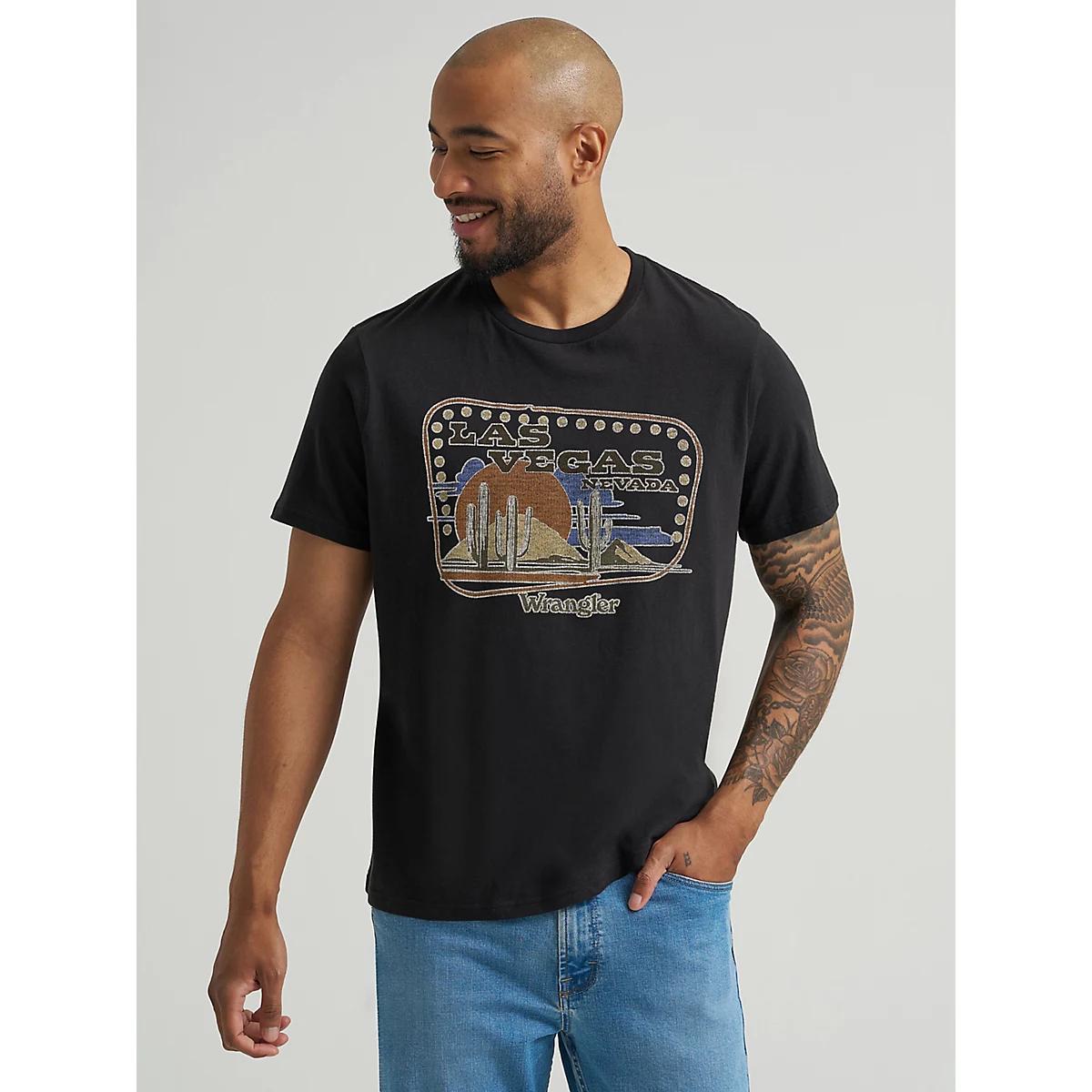 Men's Buffalo Graphic T-Shirt in Pale Gold Product Image
