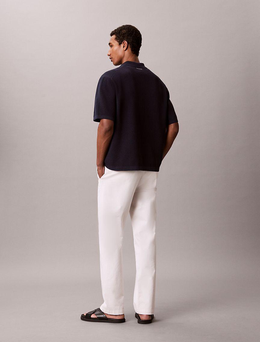 Mesh Stitch Button-Down Sweater Product Image