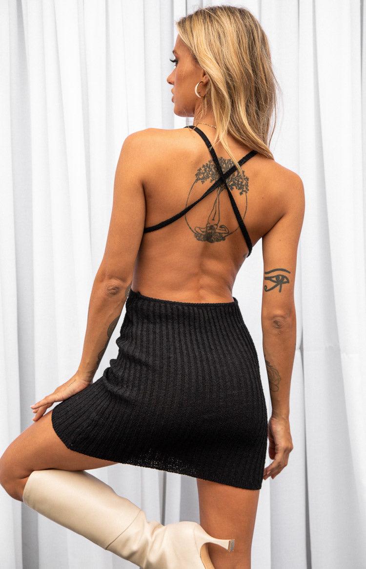 Toni Black Cut Out Mini Dress Product Image
