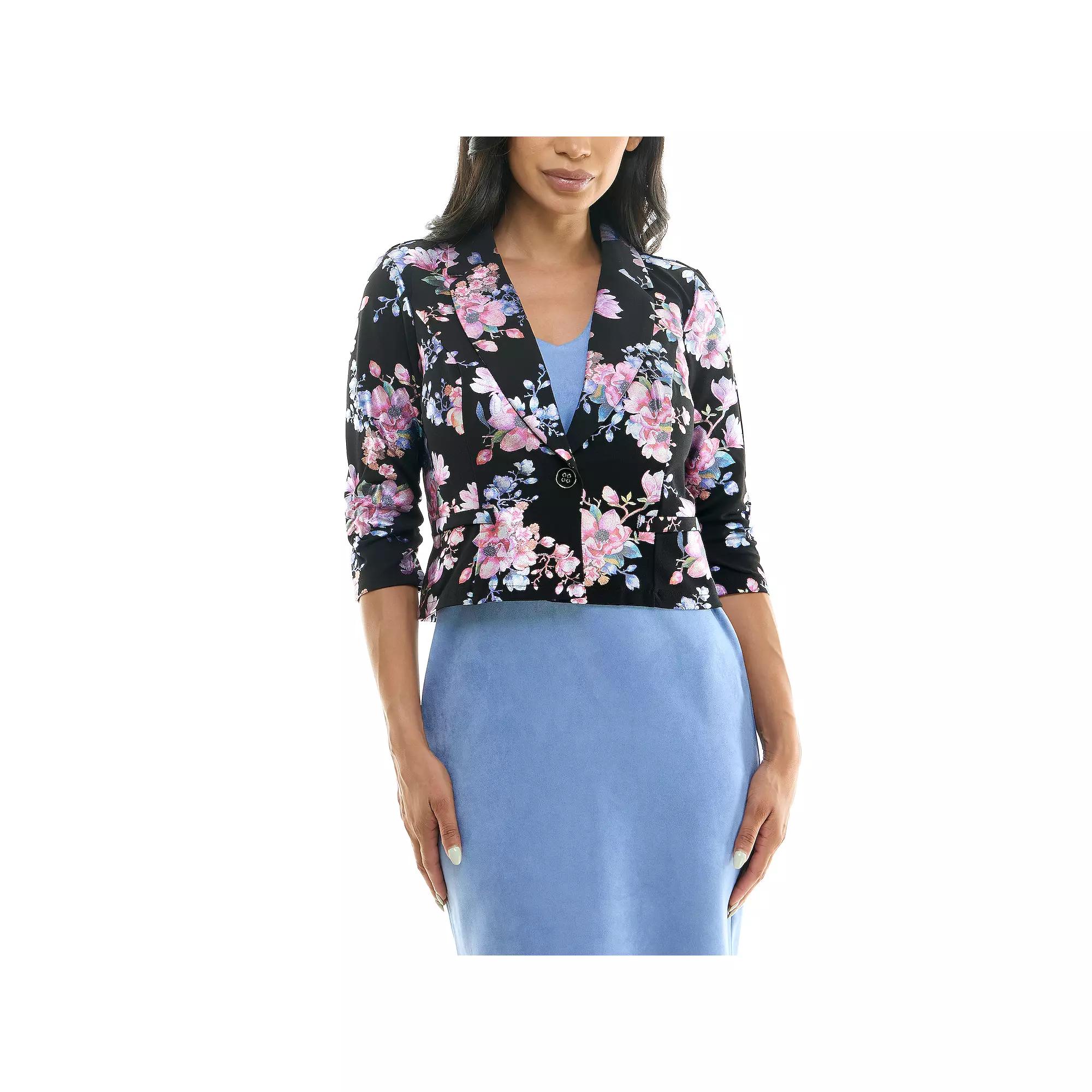 Women's Nina Leonard Foil Blazer,  Product Image