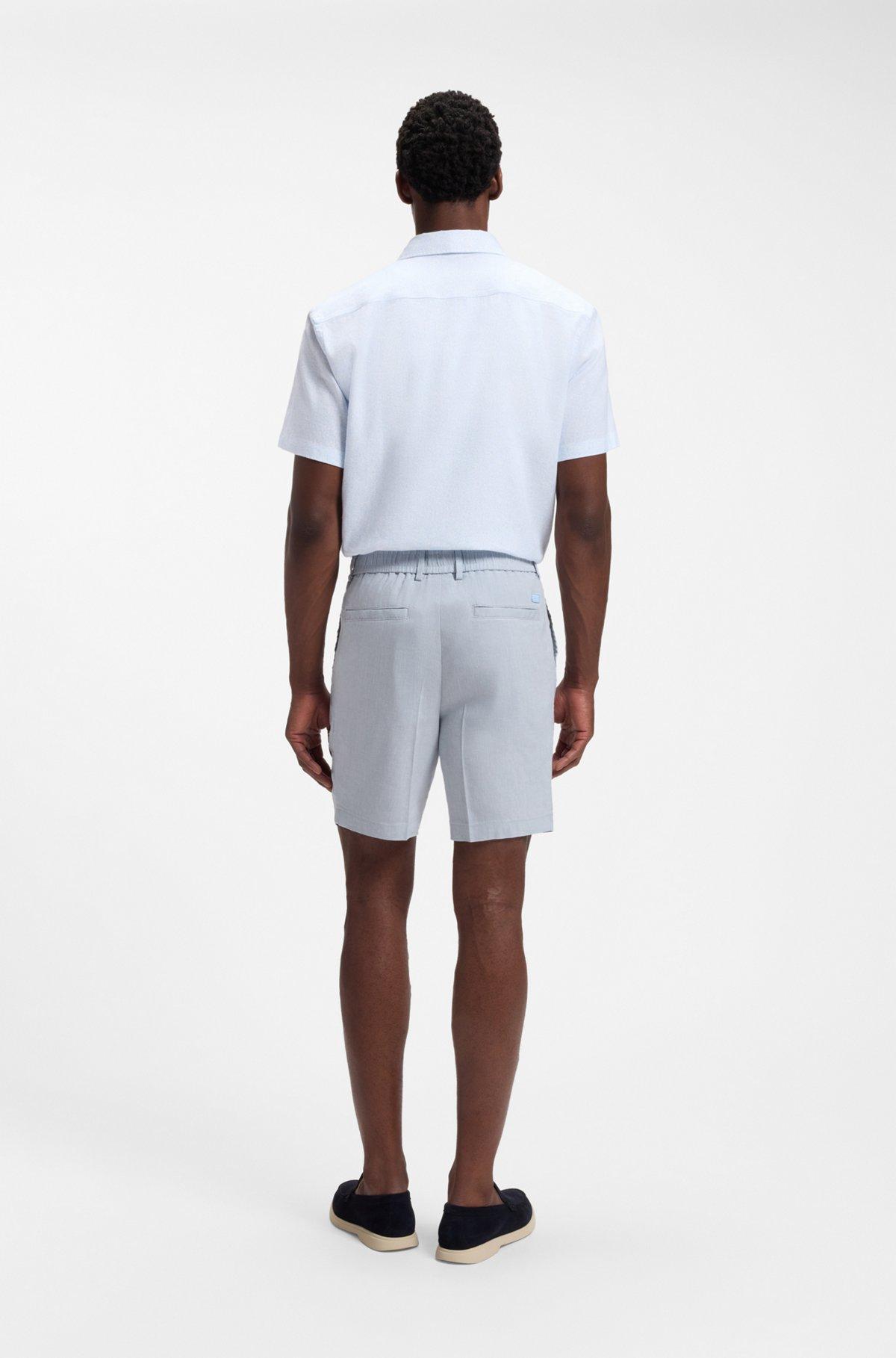 Linen-blend shorts in a modern fit Product Image