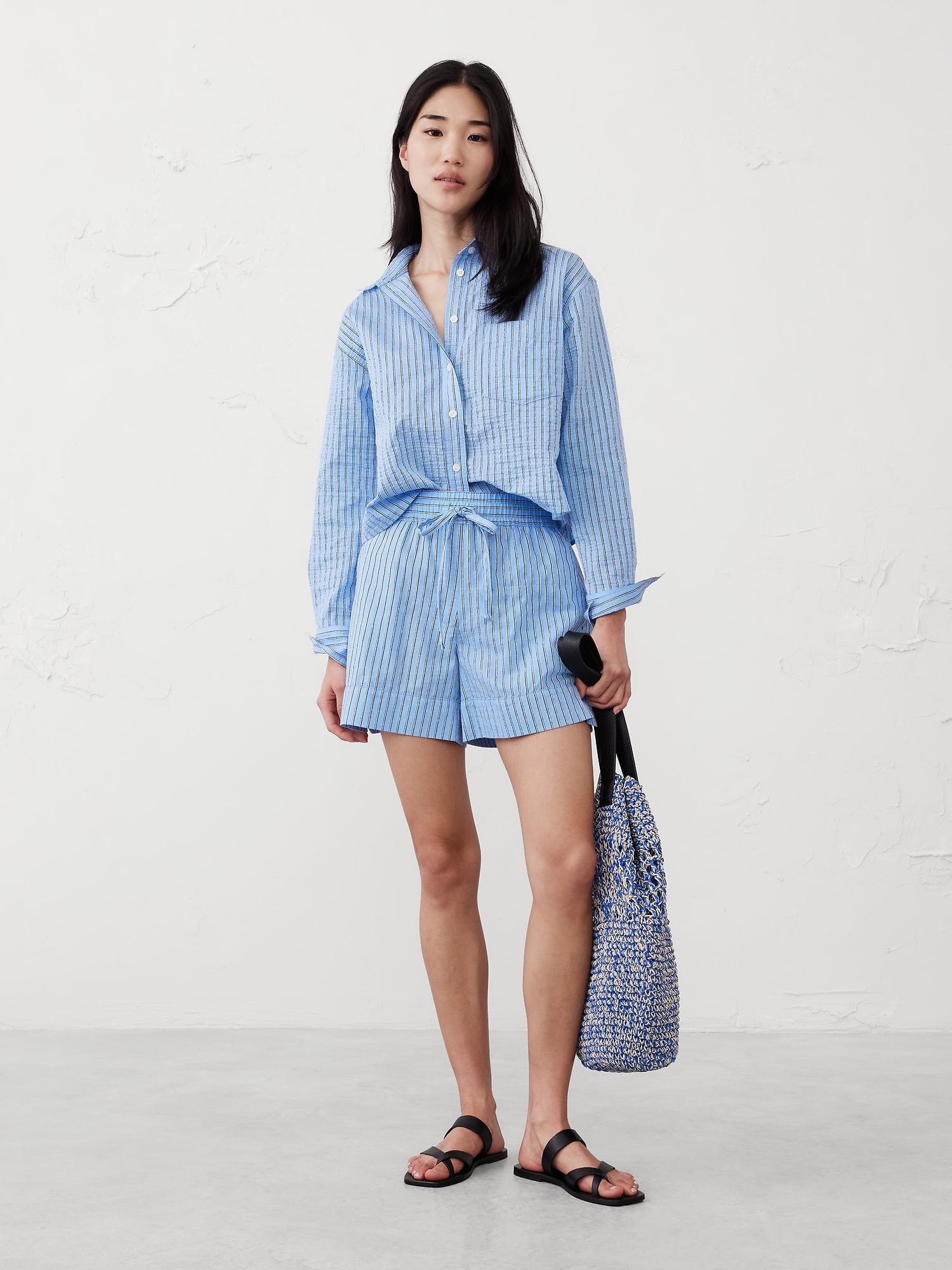 Boxy Button-Down Shirt Product Image