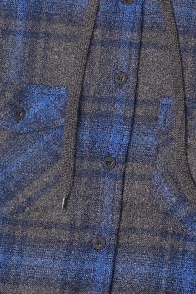 Hooded Flannel Shirt Product Image