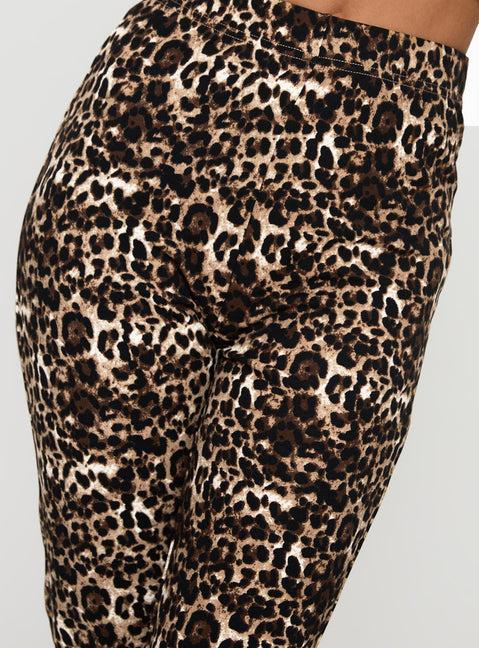 Firecracker Capri Pants Leopard Product Image