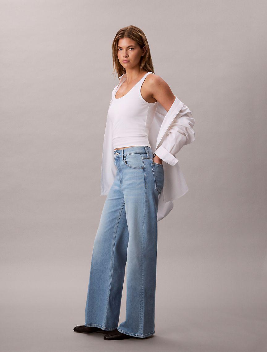Ultra High Rise Wide Leg Fit Jeans Product Image