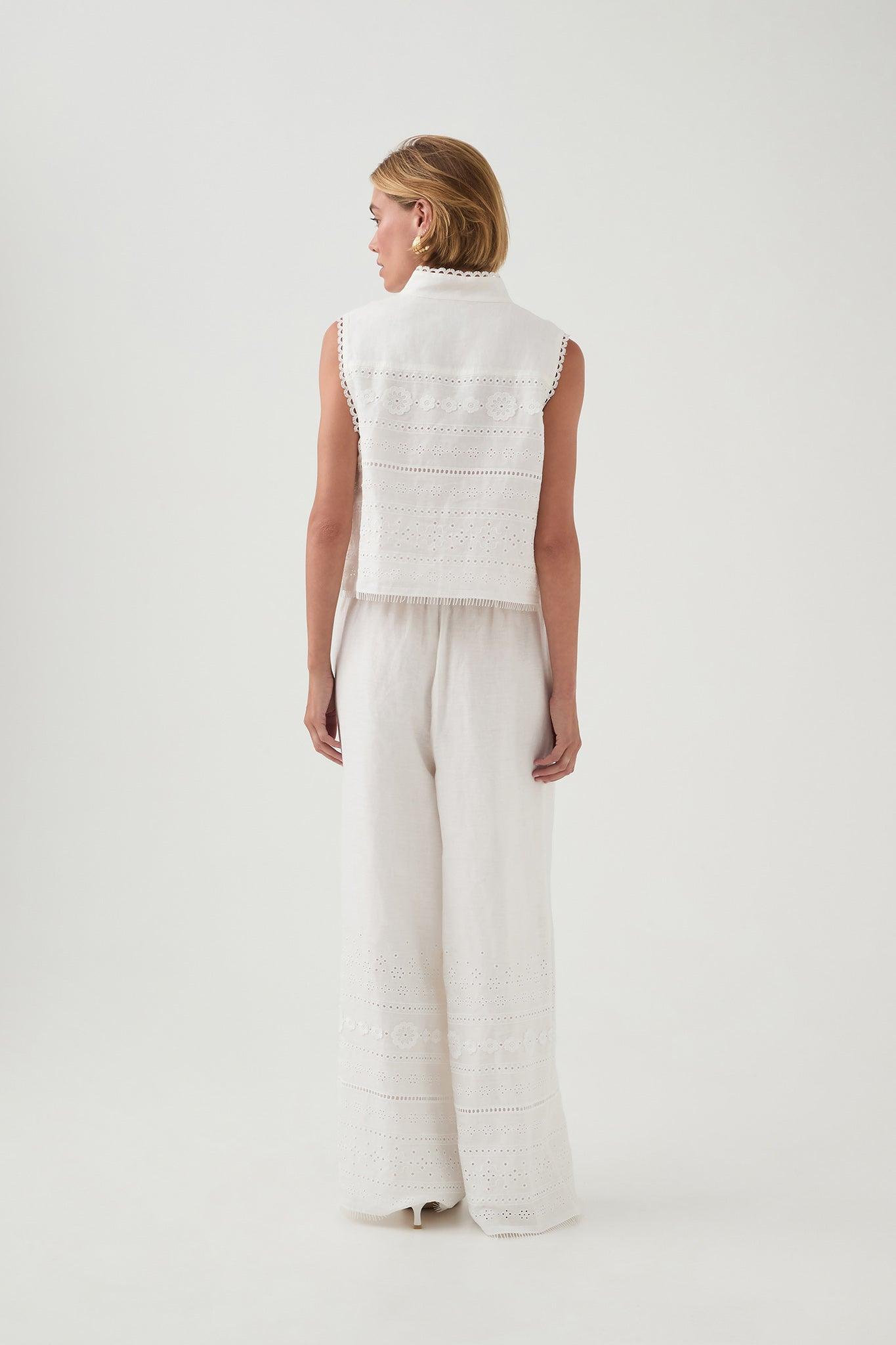 Cloud Embroidered Pant Product Image