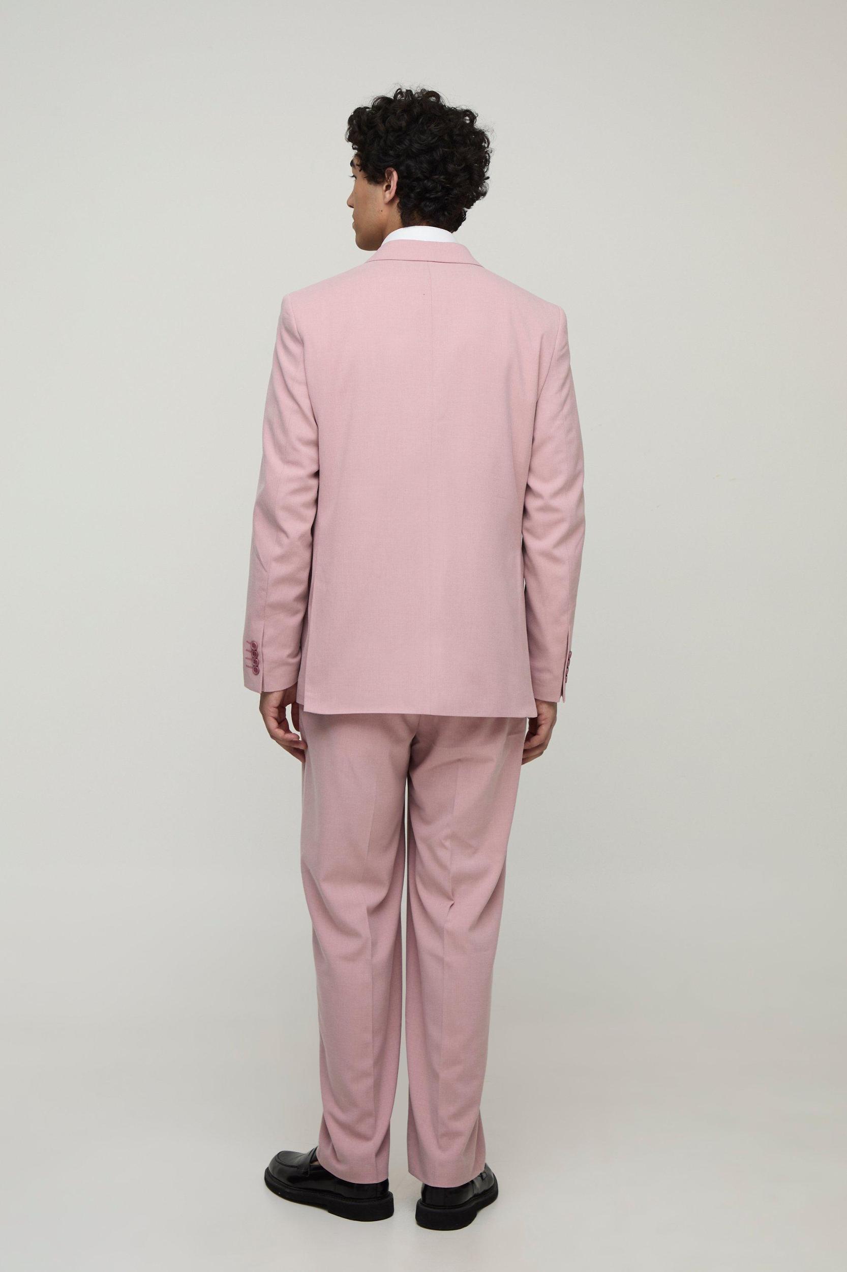 Wide Leg Fixed Waistband Suit Pants | boohooMAN USA Product Image